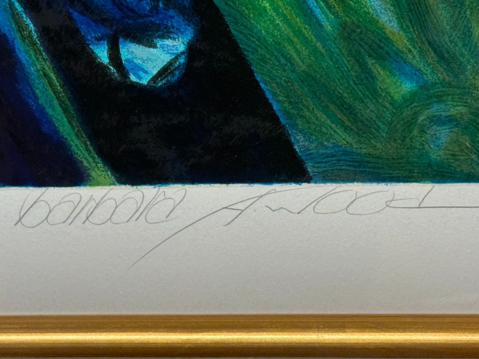 Barbara Wood, Art Deco, Monumental Oil on Paper, USA, 20th c.