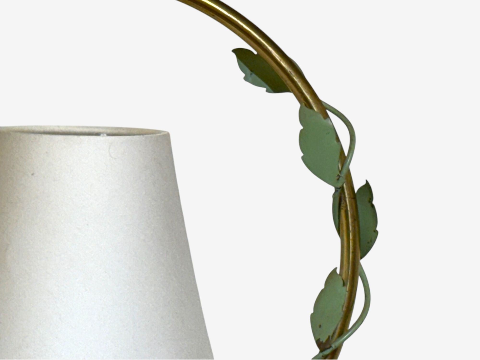 Nybro Armaturfabrik, Swedish Modern, Brass, Metal, Pendant Light, Sweden, 1950s