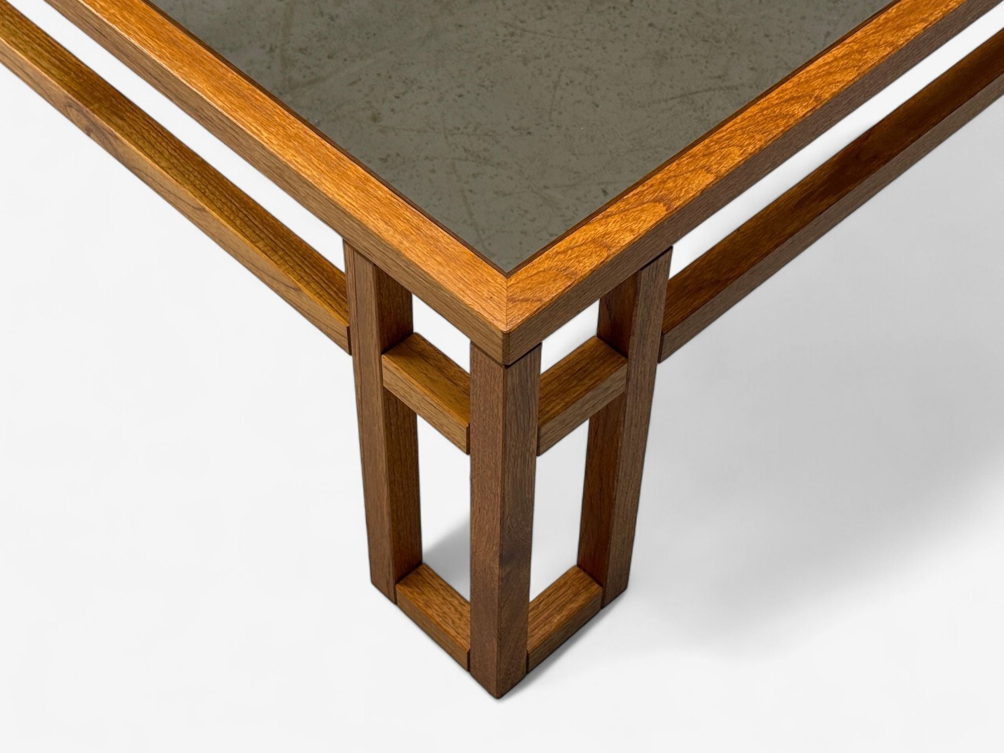 Danish Modern, Teak, Glass, Square Coffee Table, Denmark, 1960s