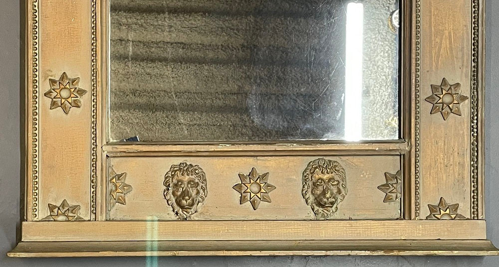 19th Century Wall, Console or Pier Cherub Mirror