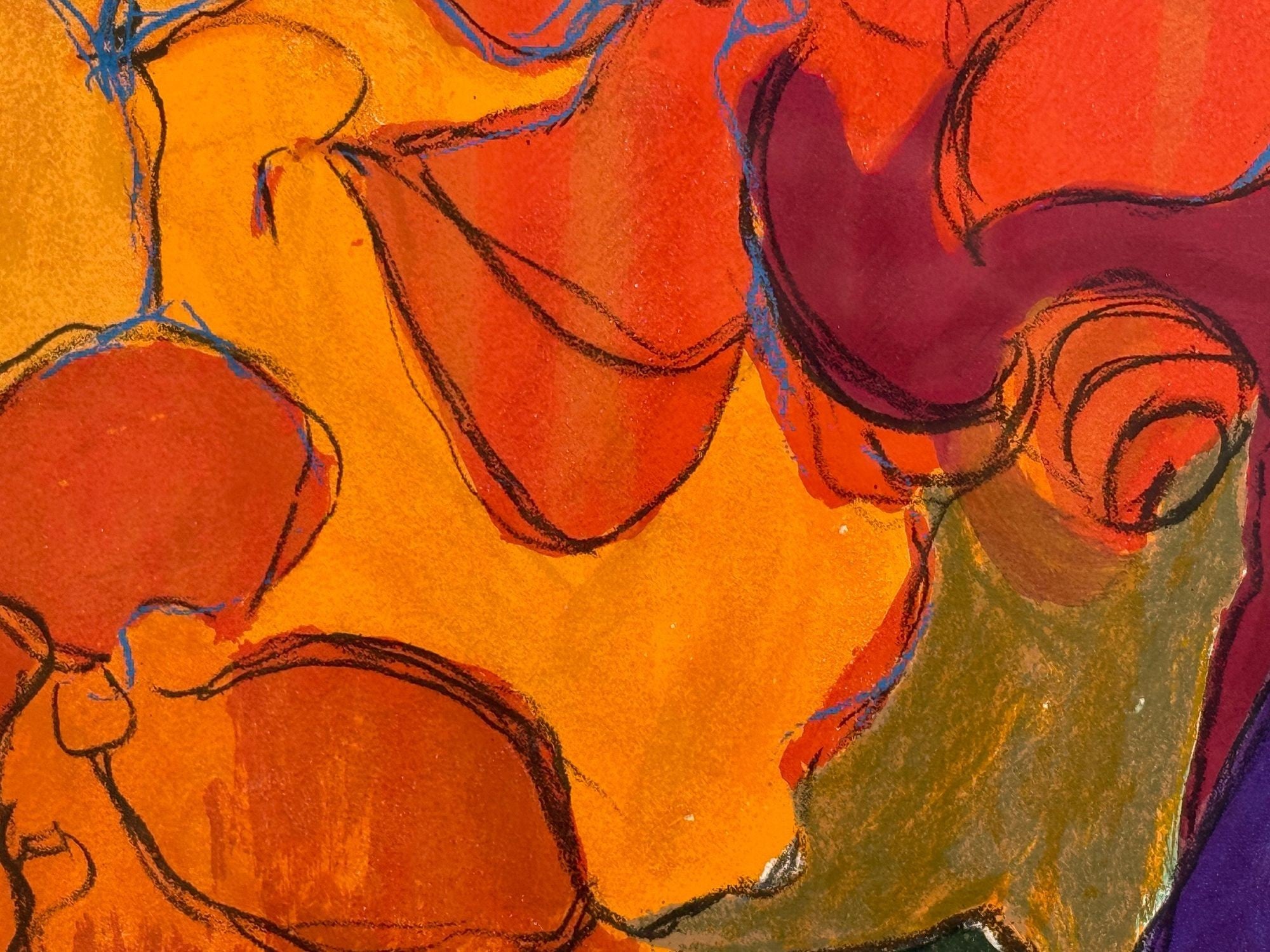 Itzchak Isaac Tarkay, Fauvsim, "Femme Fatale" Signed and Numbered Silkscreen, 20th c.