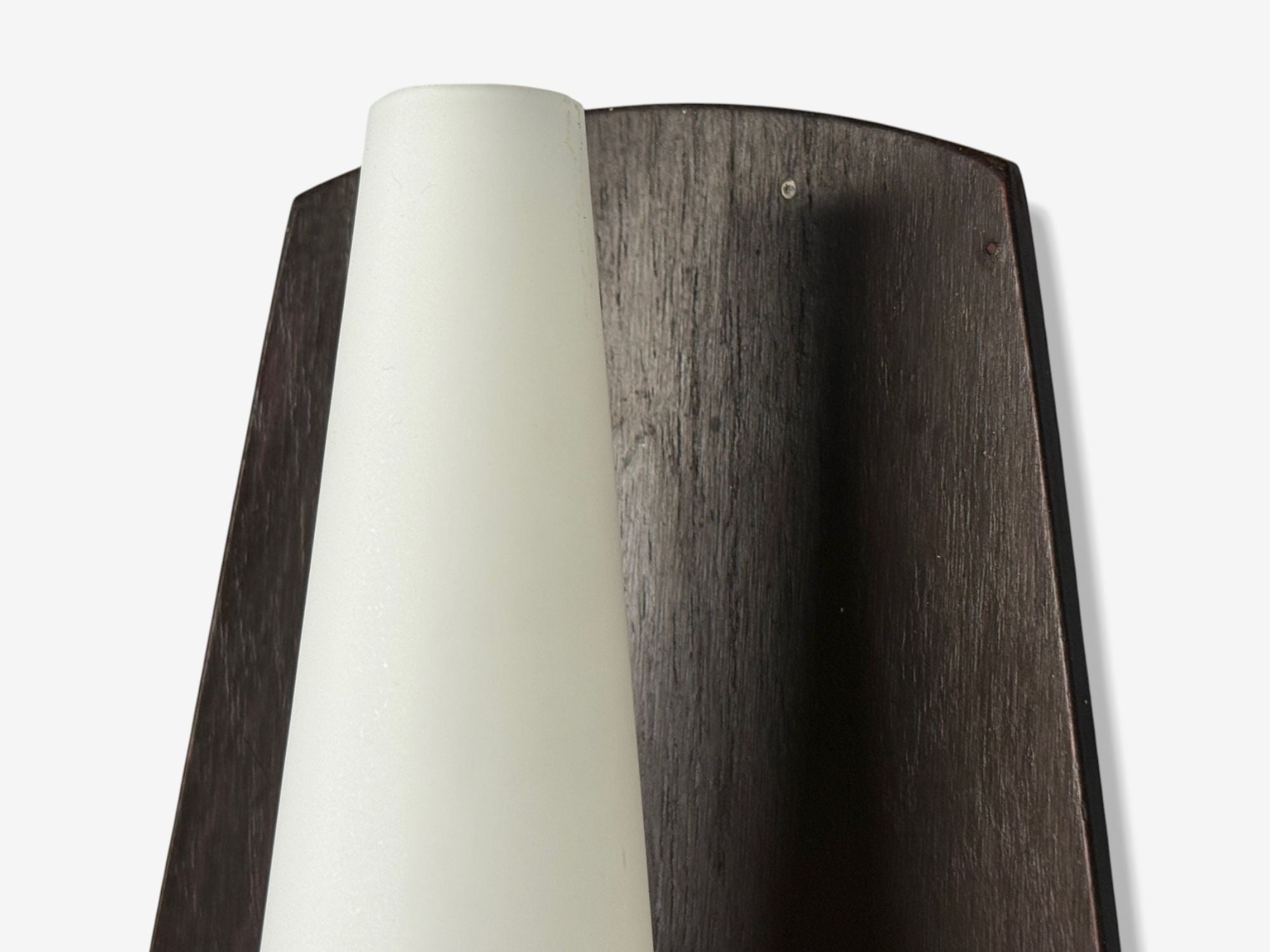 Danish Modern, Teak, Brass, Opaline Glass, Wall Lights, Denmark, 1960s