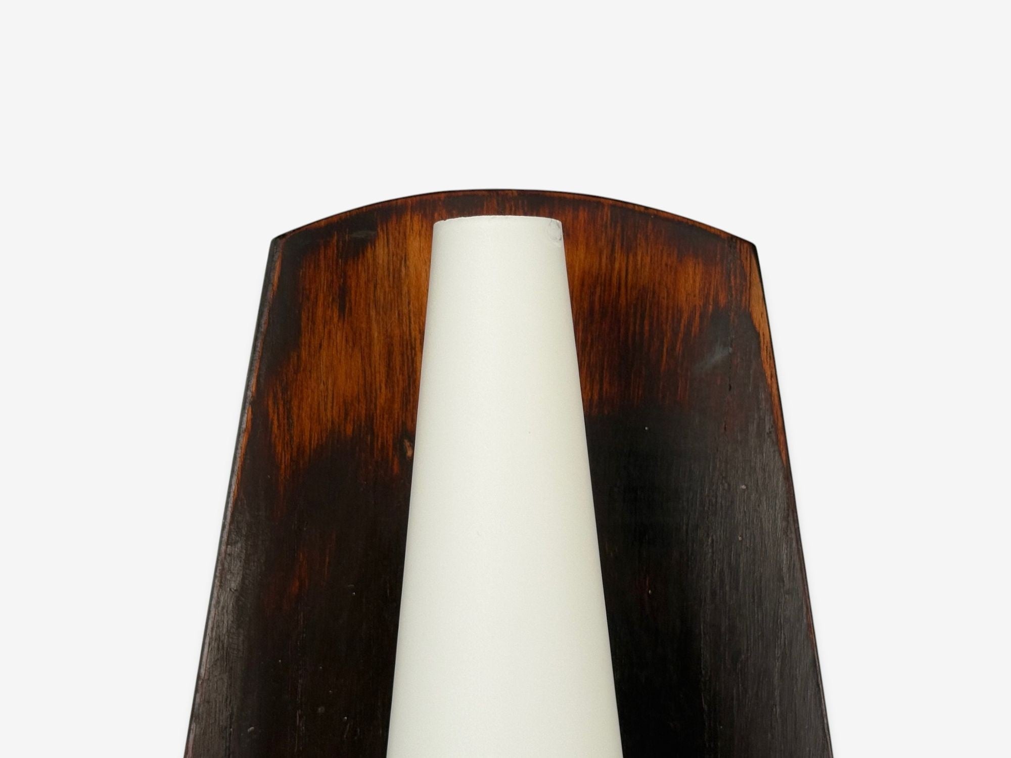 Danish Modern, Teak, Brass, Opaline Glass, Wall Lights, Denmark, 1960s