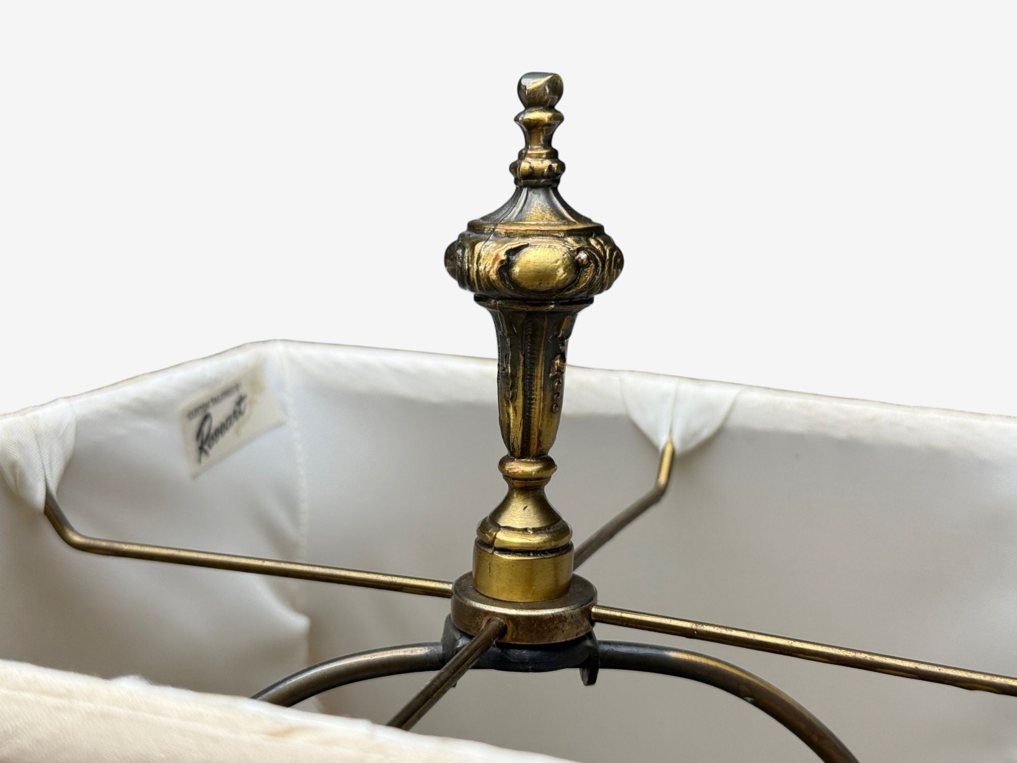 Neoclassical, Cranberry Glass, Decoupage Cherub Table Lamps, USA, 1930s