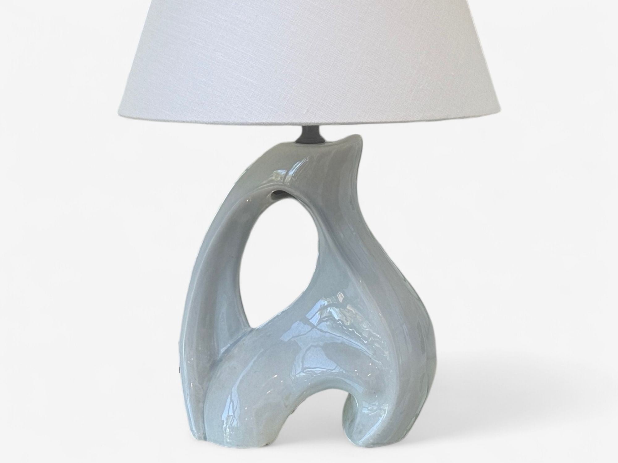 American Modern, Ceramic, Biomorphic Table Lamp, USA, 1960s