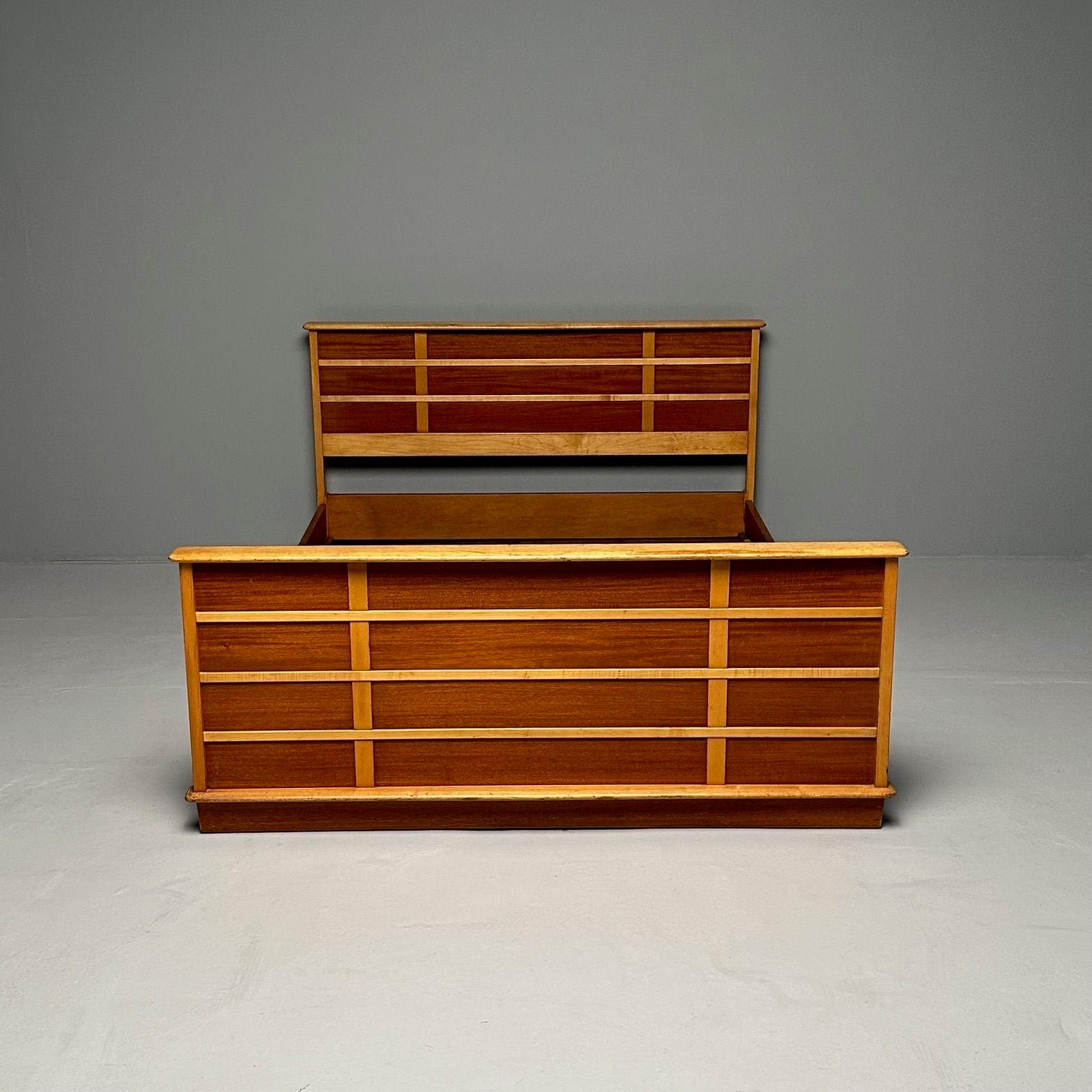 Paul Frankl, Johnson Furniture, Mid-Century Modern, Station Wagon Bedframe, Full