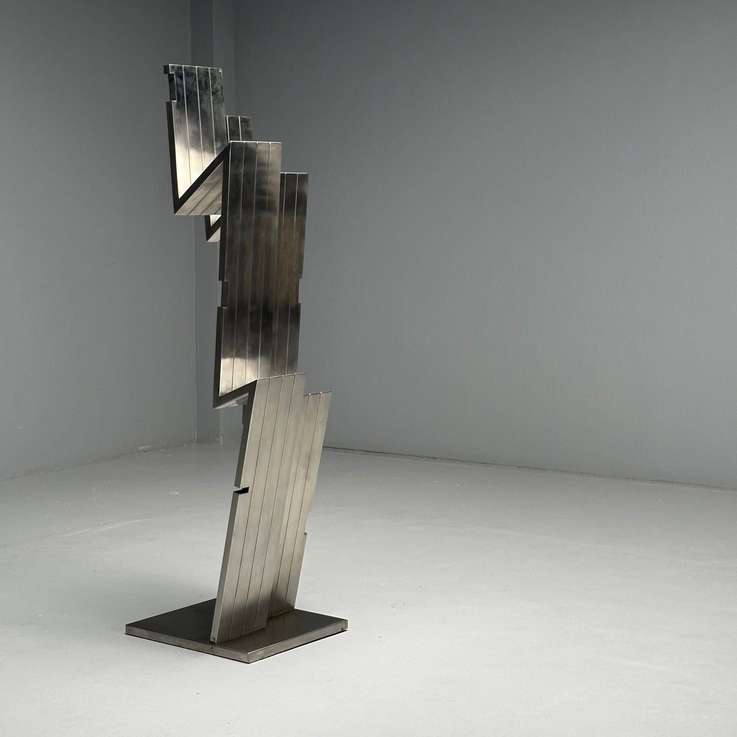 Salvatore Messina, Italian Mid-Century Modern, Abstract Sculpture, Steel, 1970s
