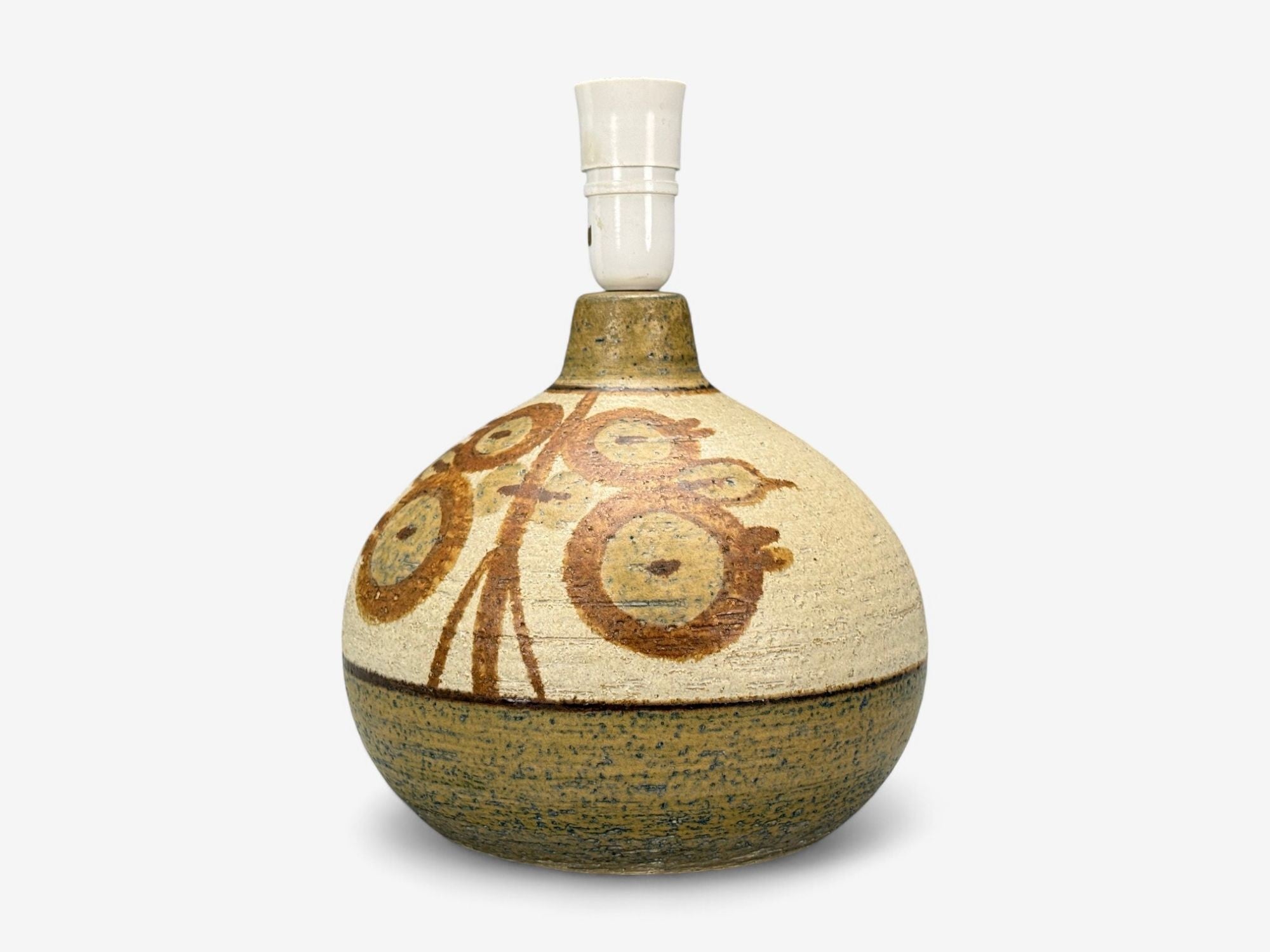 Søholm Stentøj, Danish Modern, Stoneware, Table Lamp, Denmark, 1970s