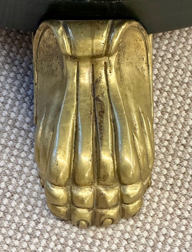 19th Century Italian Continental Centre Table, End or Card Table, Bronze Feet