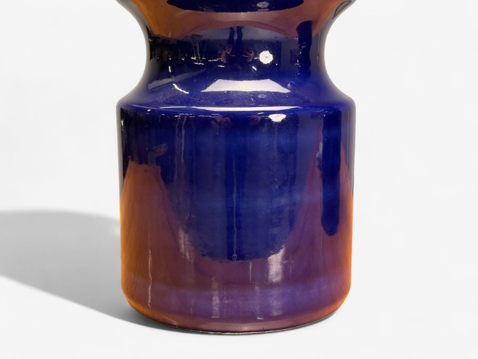 Mid-Century Modern, Blue Ceramic, Table Lamps, United States, 1960s