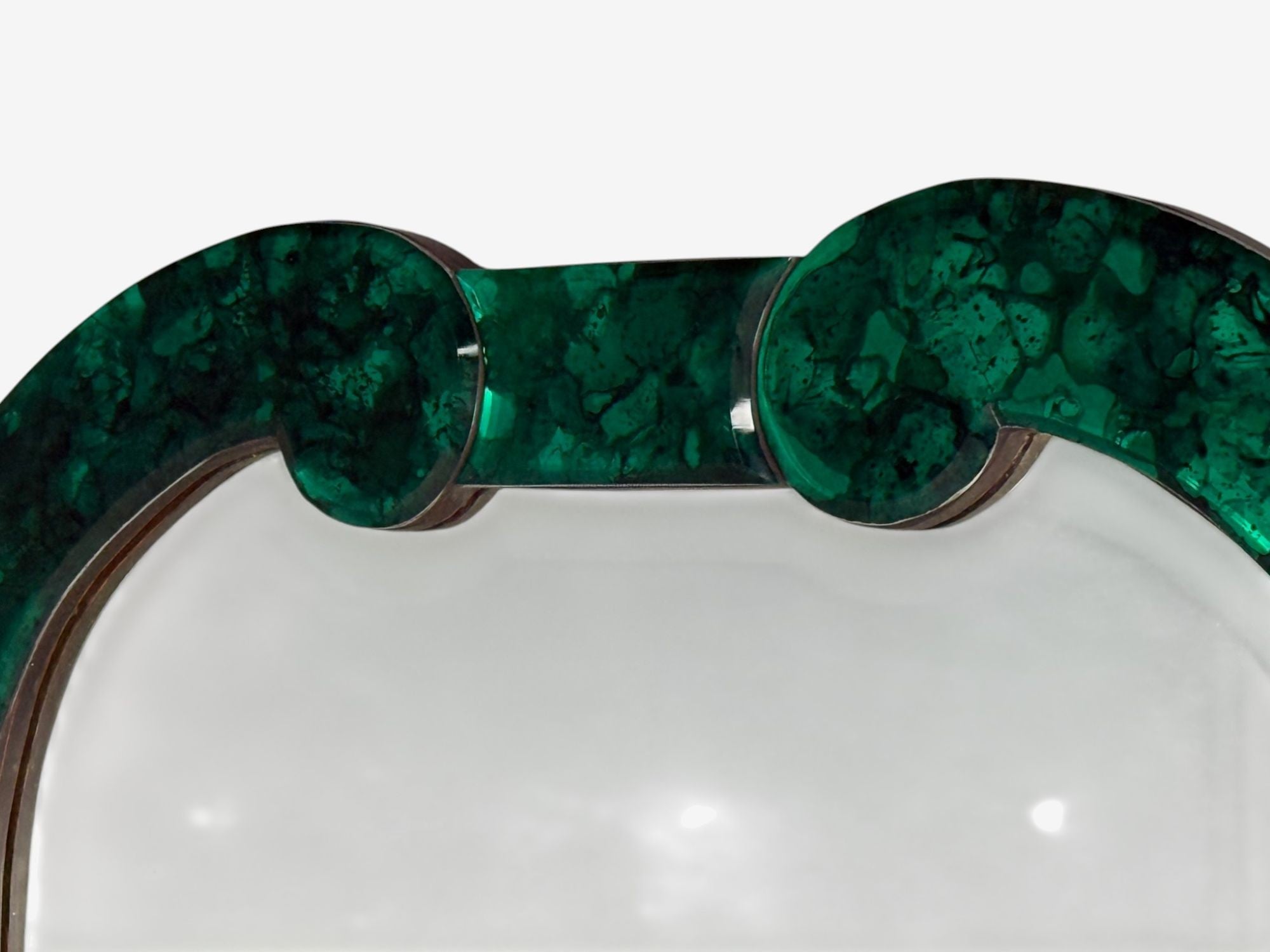 Art Deco Style, Green Antiqued Beveled Glass, Venetian Wall Mirrors, 21st c.