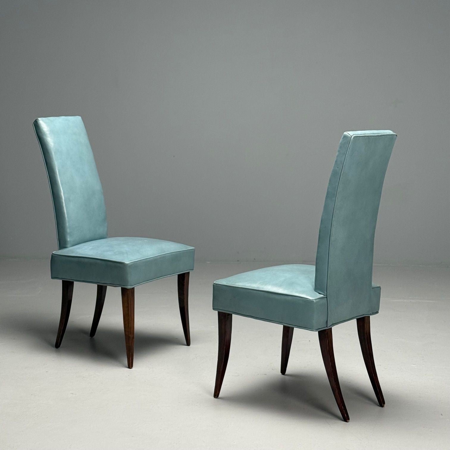 Dunbar, Mid-Century Modern, Occasional Chairs, Leather, Rosewood, 1950s