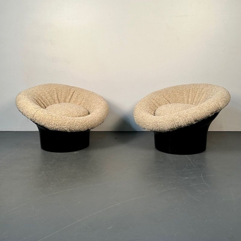 Pair of Mid-Century Lacquer Lounge Chairs, Lennart Bender, Space Age Modern
