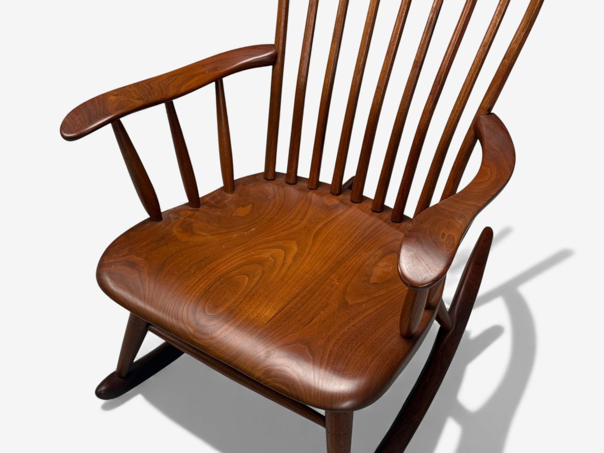 Robert Whitley, American Studio, Teak, Rocking Chair, USA, 1980s