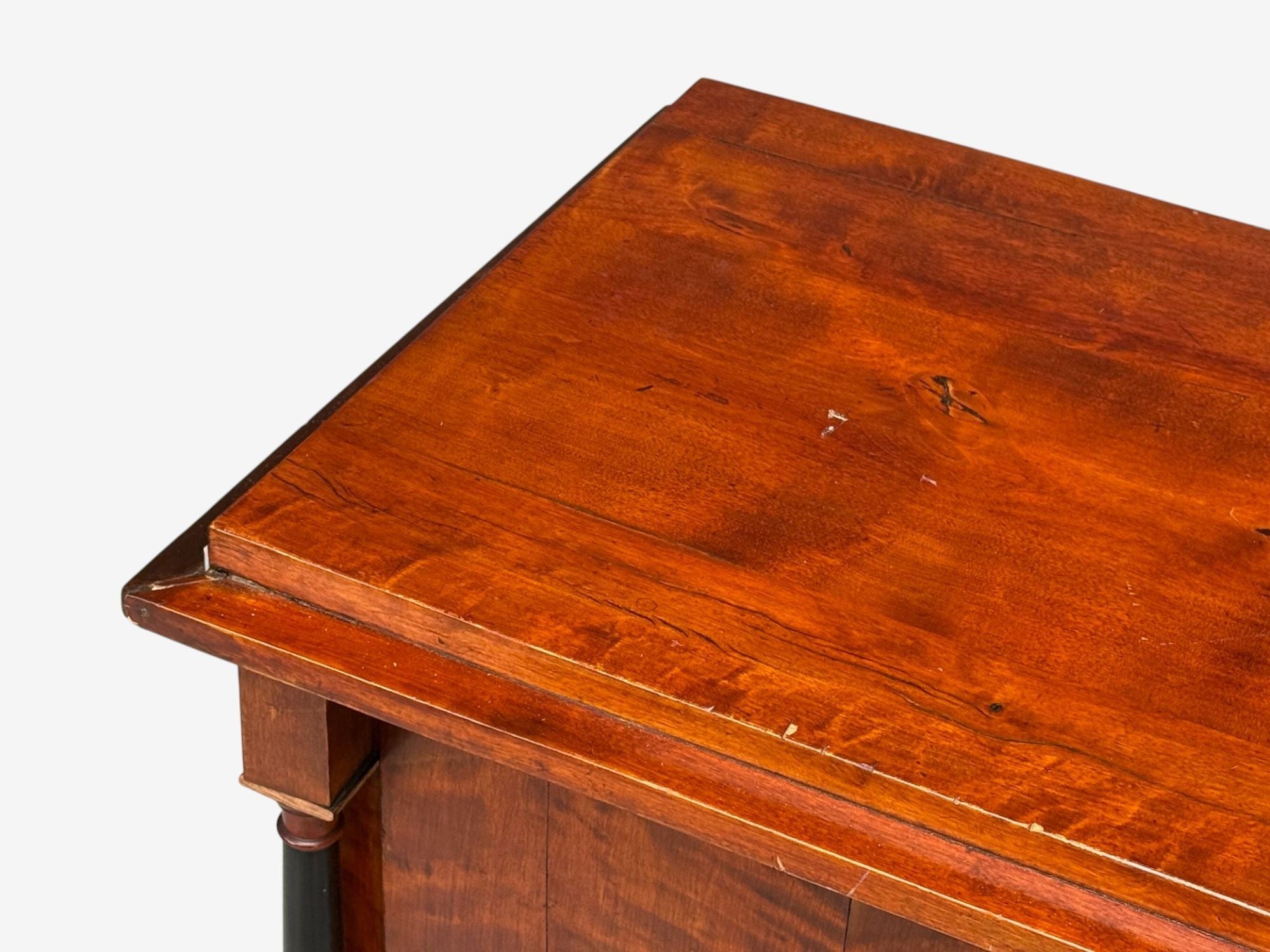 Biedermier, Cherry Wood, Bronze, Ebonized Wood, Cabinet, Germany, 19th c.