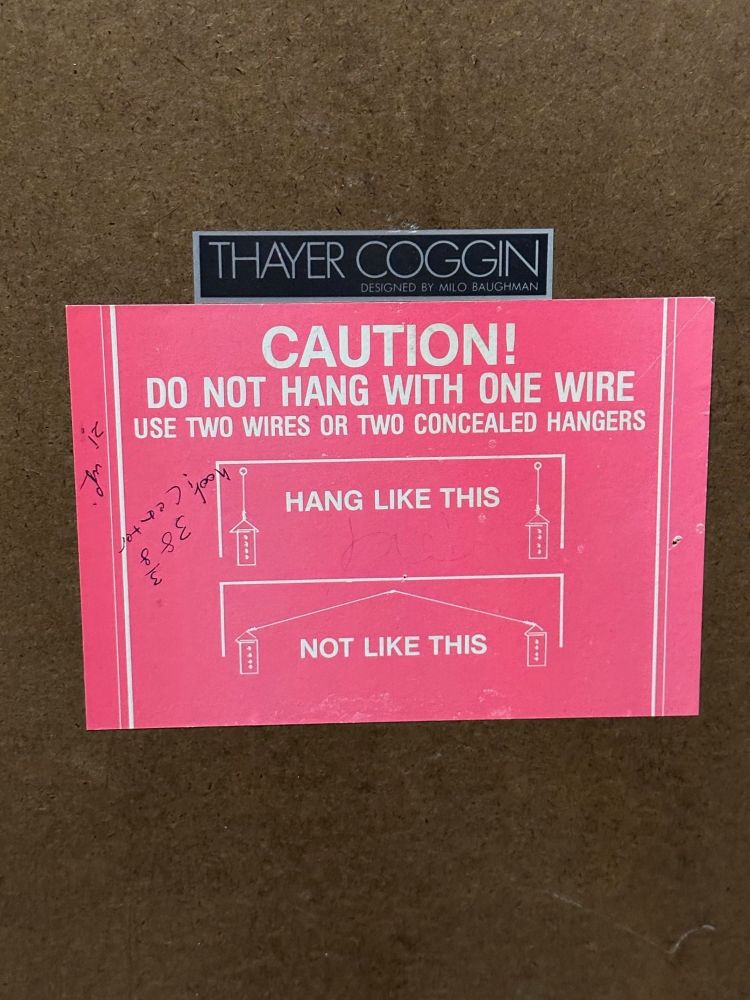 Mid-Century Modern Wall Mirror, Embossed Crocodile Leather, Baughman for Coggin