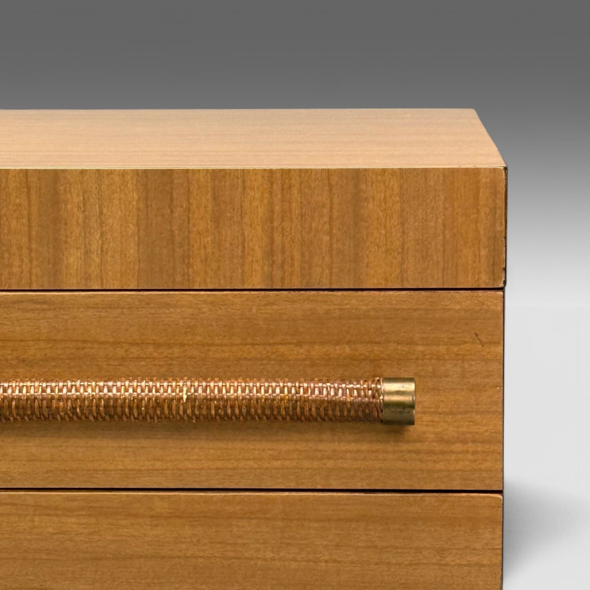 T.H. Robsjohn-Gibbings, Widdicomb, Mid-Century Modern, Desk, Cane, 1960s