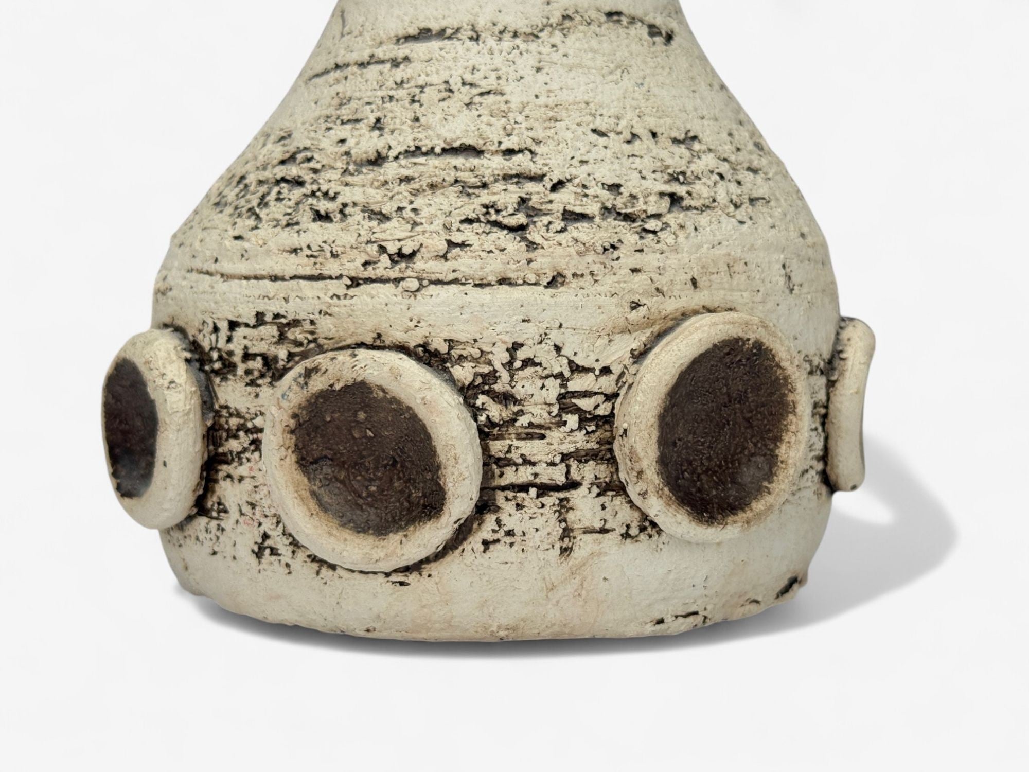 Danish Modern, Crackle Stoneware, Table Lamp, Denmark, 1970s