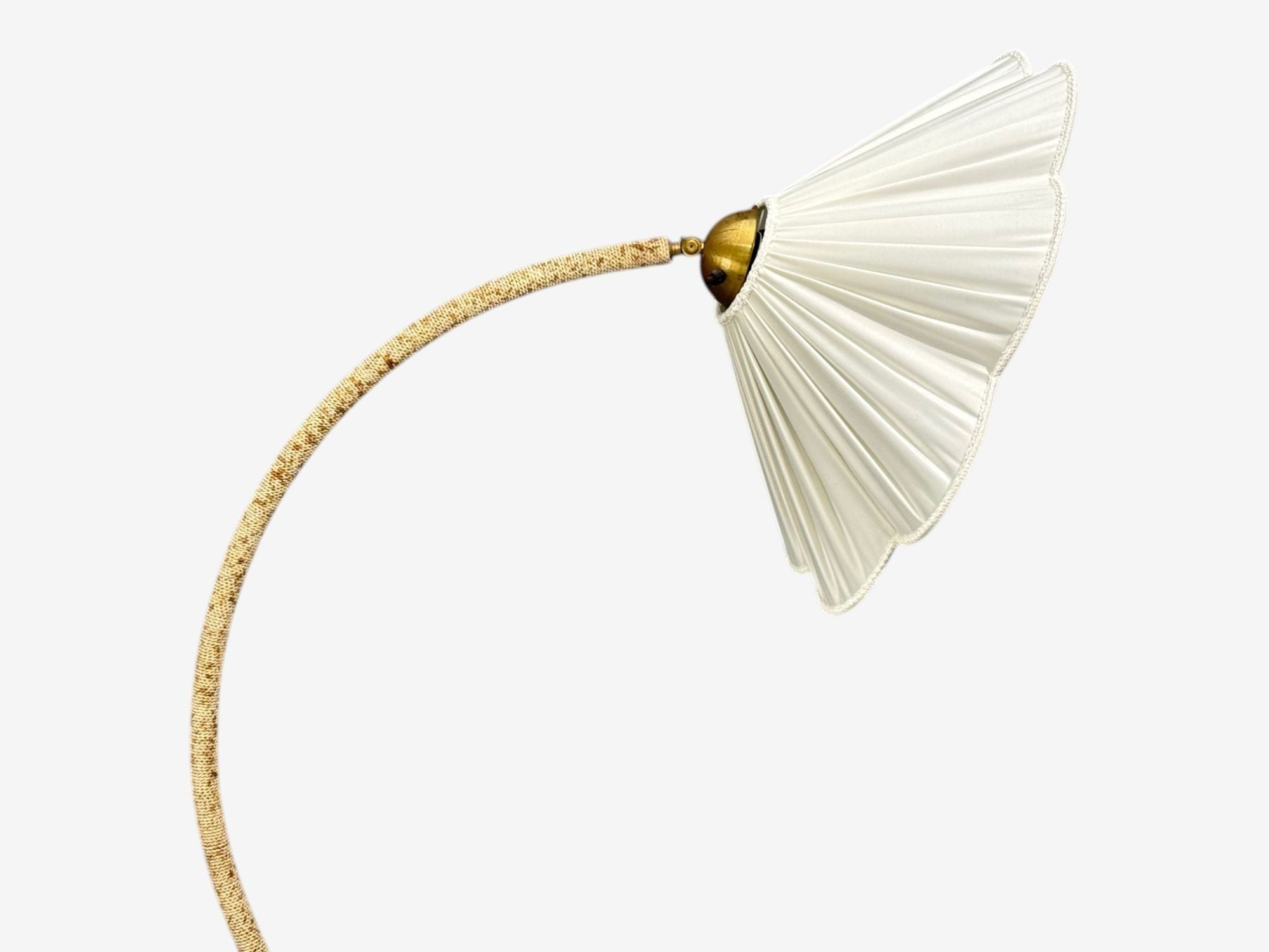 Swedish Modern, Organic Floor Lamp, Cord, Wood, Sweden, 1930s