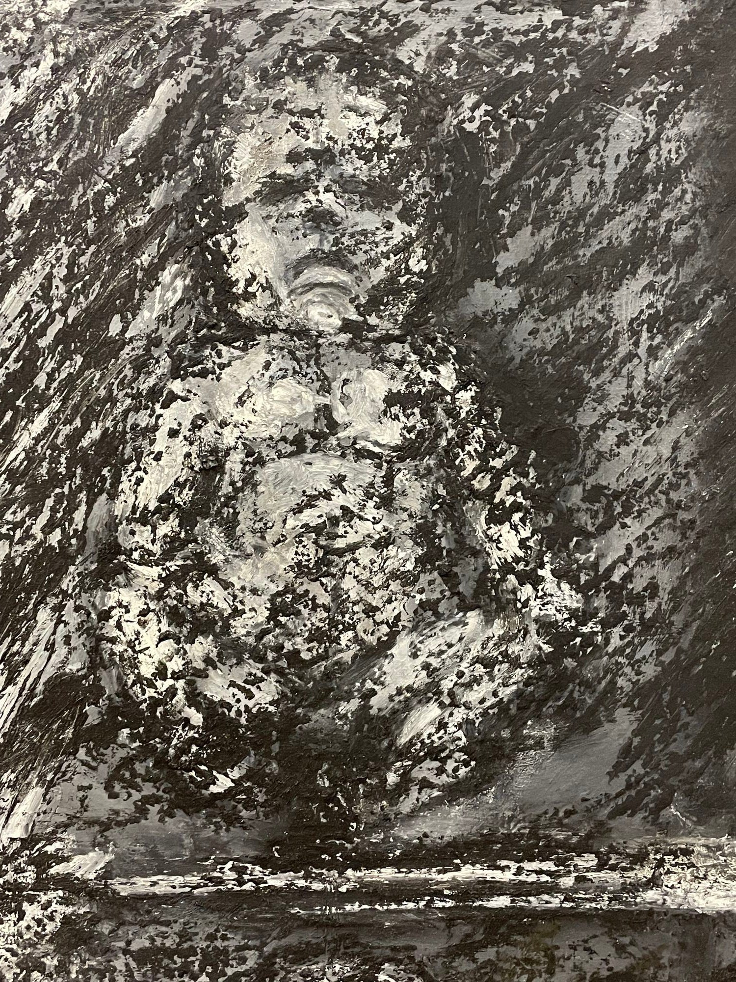 Three Ursula Meyer Mixed Media Works, Signed, Dated, Charcoal, Paint