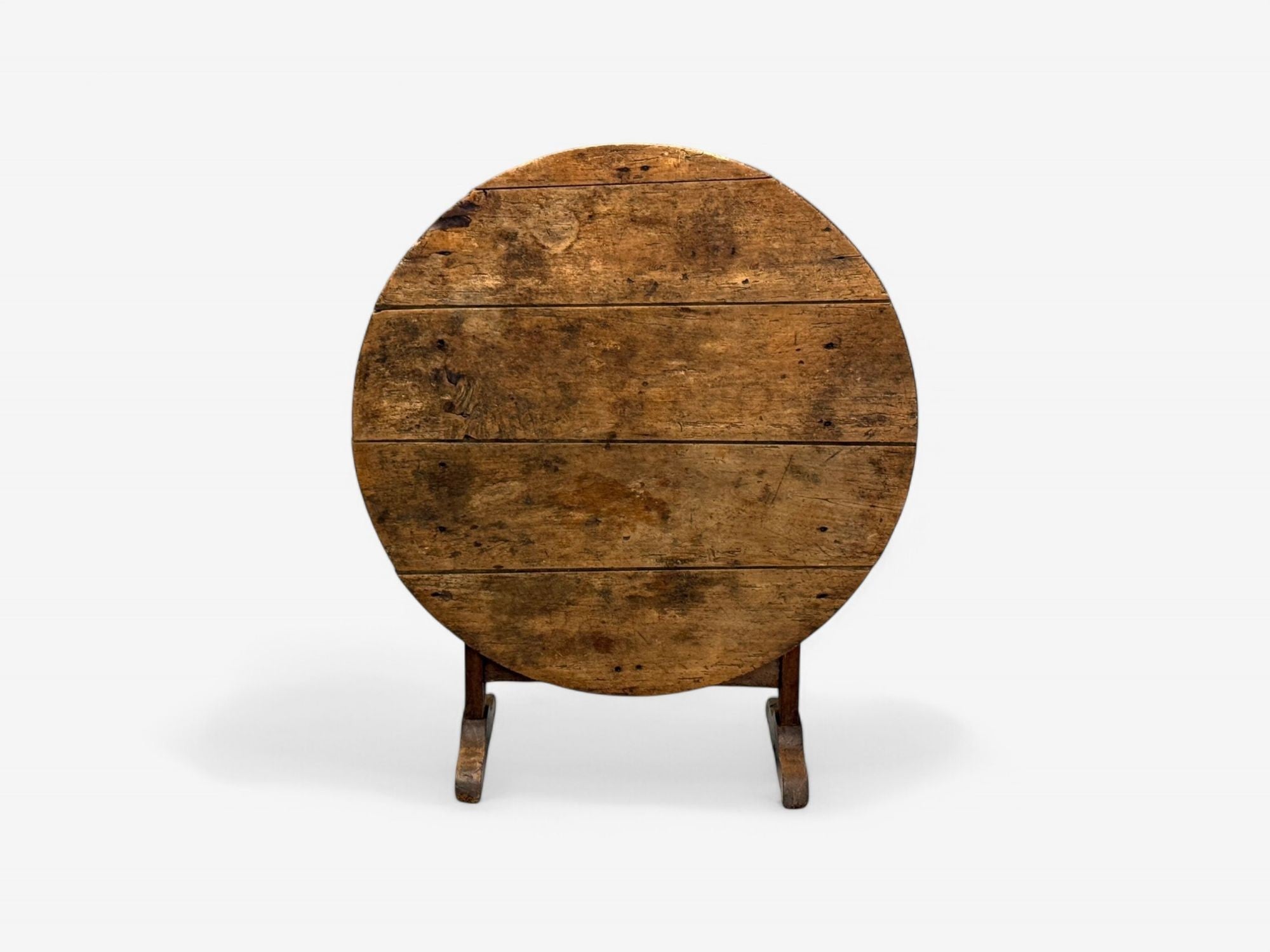 French Provincial, Wood, Wine Tasting Center Table, France, 19th C.