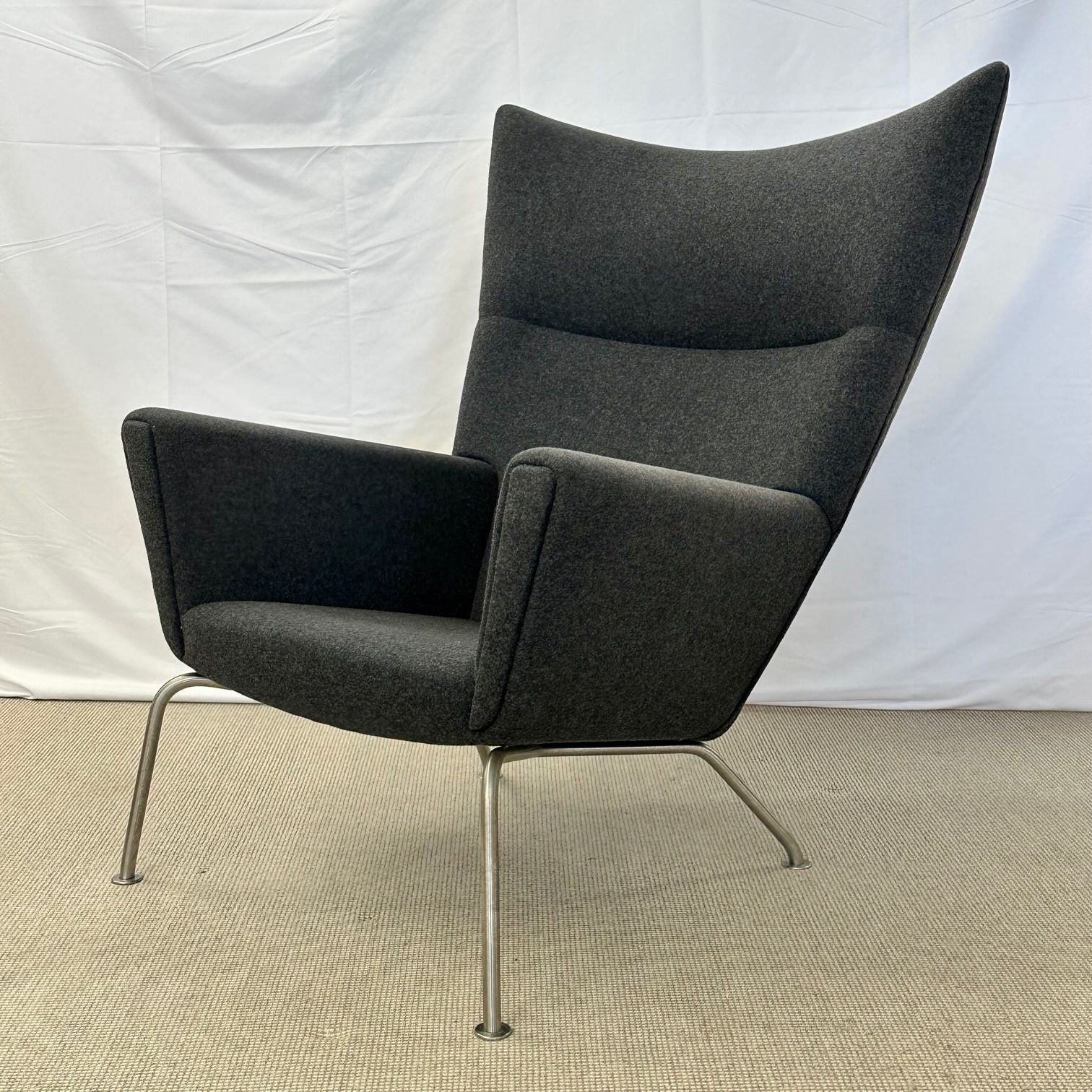 Mid-Century Modern Wing / Lounge Chair by Hans Wegner for Carl Hansen, Labeled