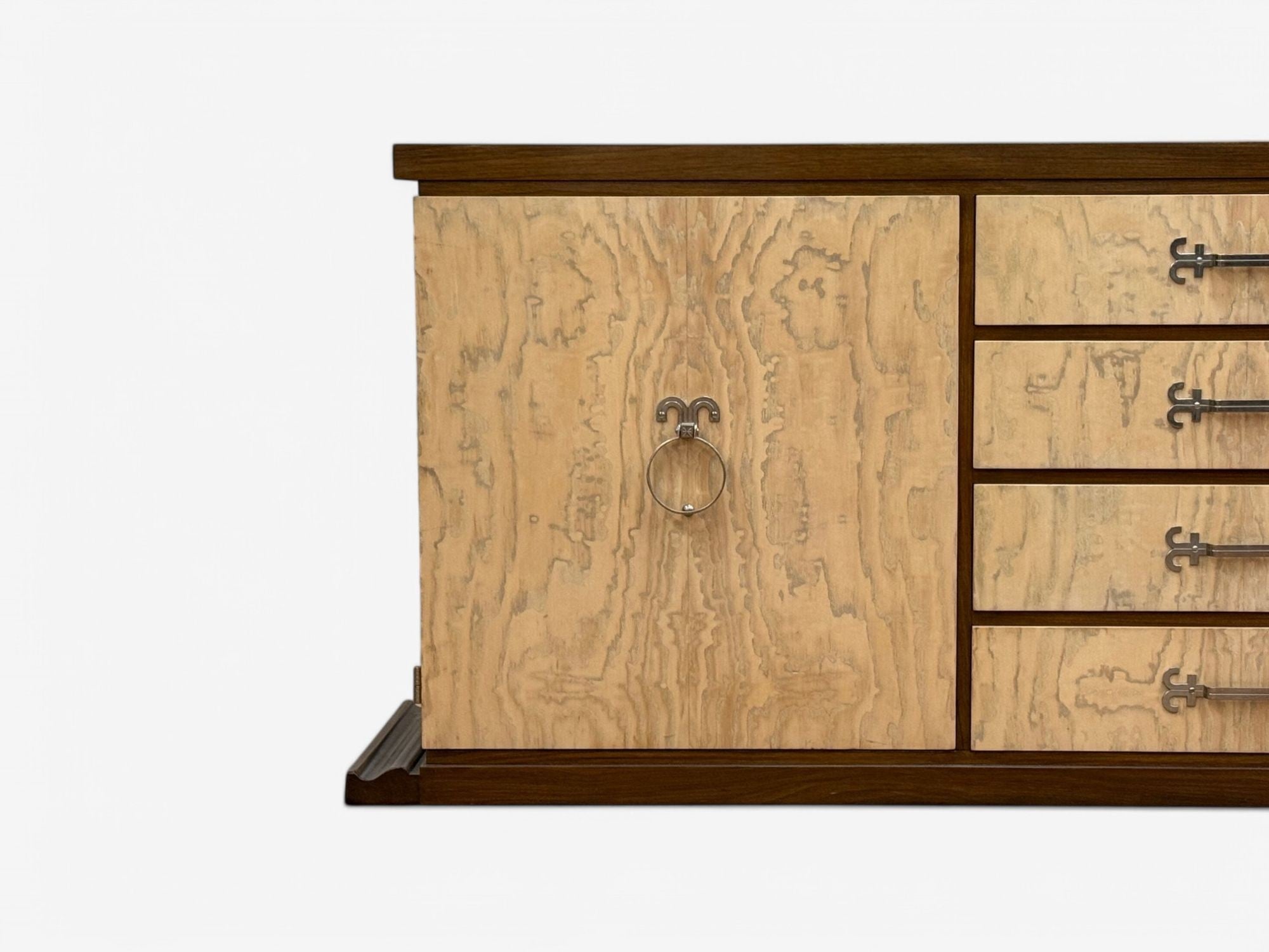 Tommi Parzinger, Mid-Century Modern, Walnut, Burl, Rare Sideboard, USA, 1960s