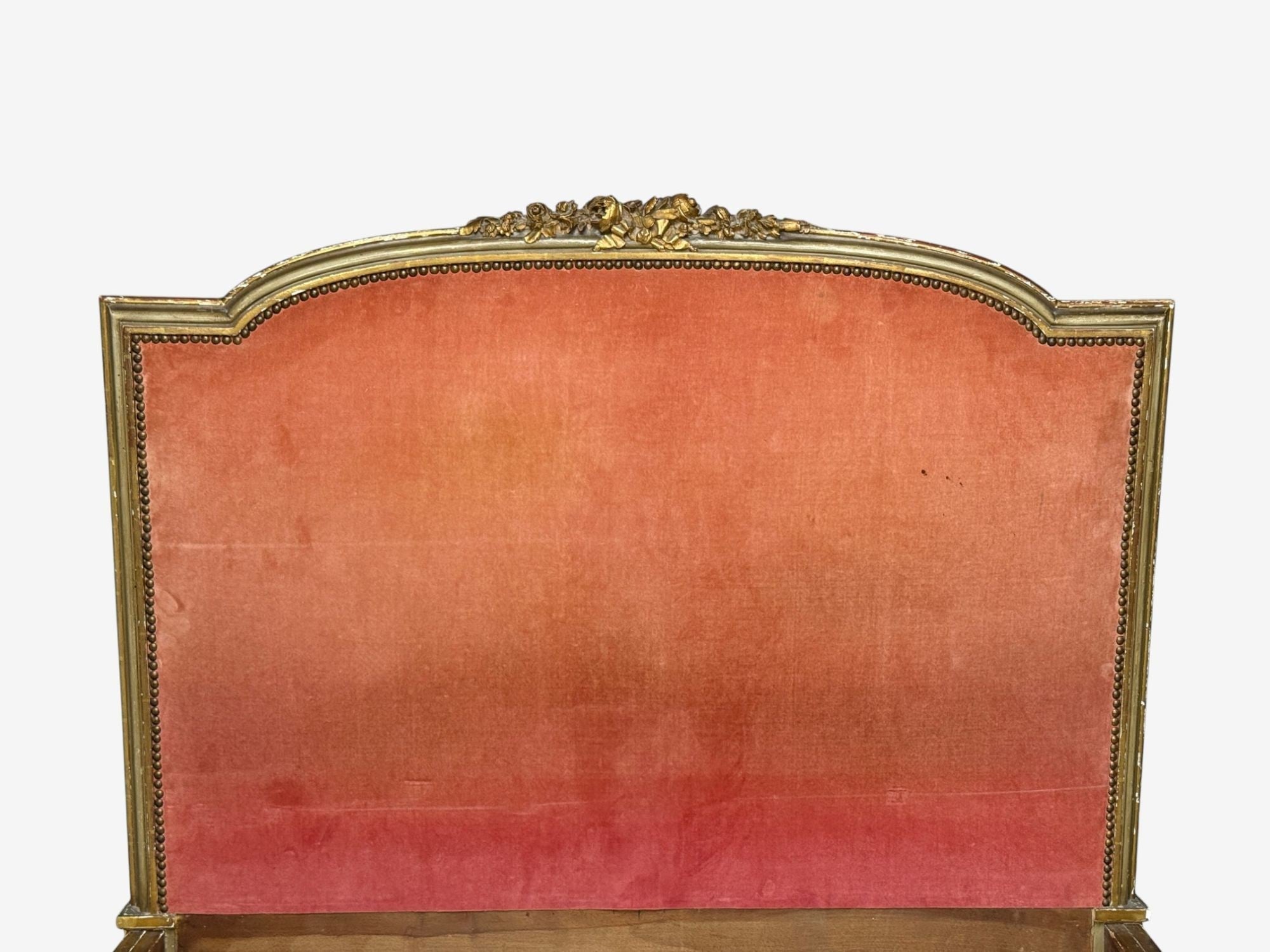 Neoclassical, Clayed Gilt, Carved Wood, Twin Bedframe, France, 1900s