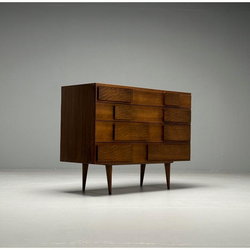 Gio Ponti, Singer & Sons, Italian Mid-Century Modern, Cabinet, Walnut, Labeled