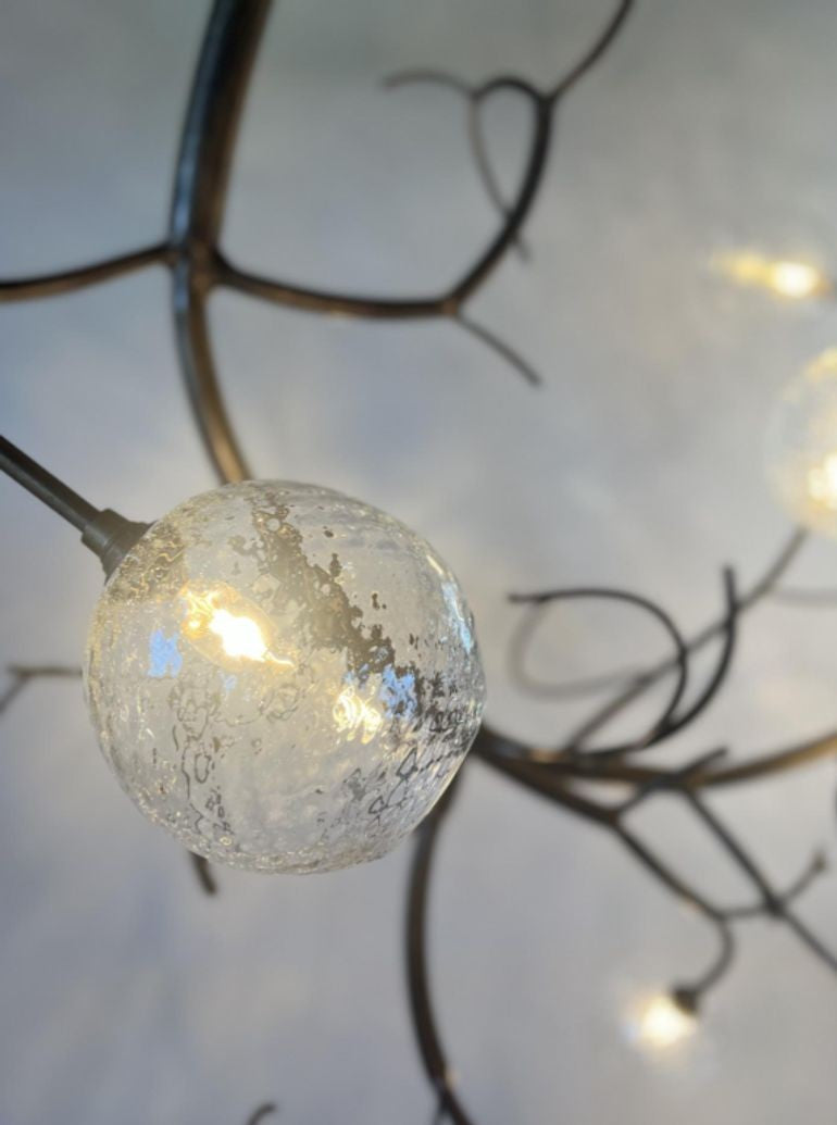 Christopher Poehlmann, Massive Modern Sculptural Branch Chandelier, Blown Glass