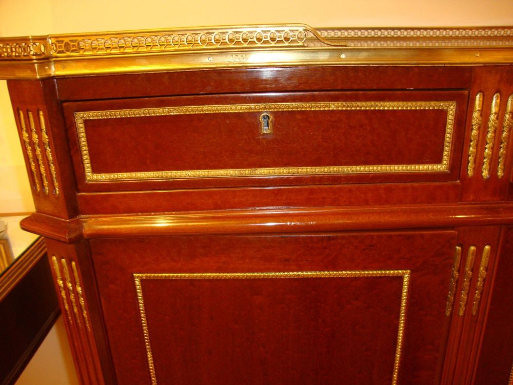 Pair of Maison Jansen Russian Neoclassical Style Cabinets