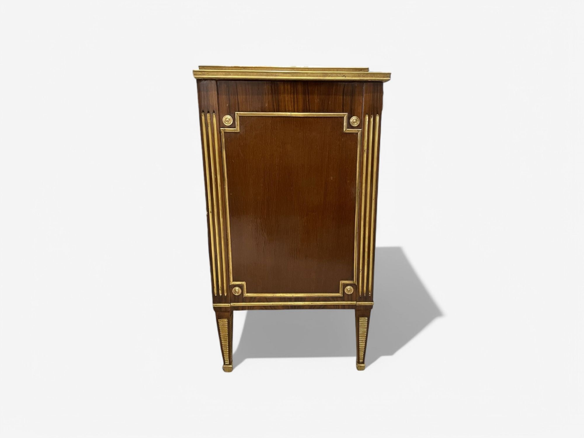 Maison Jansen Style, Russian Neoclassical, Large Commode, Mahogany, Bronze