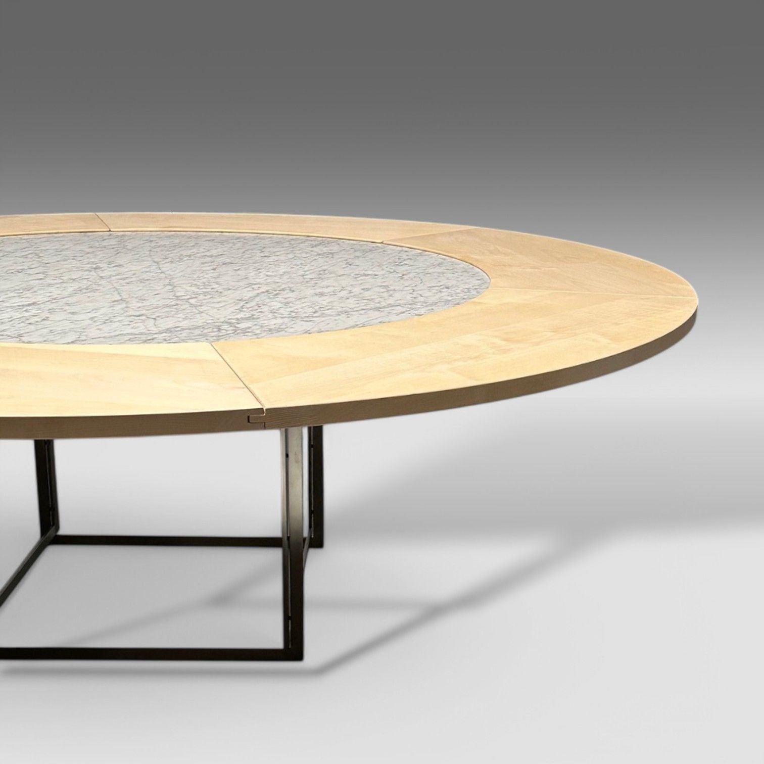 Poul Kjaerholm, Fritz Hansen, Marble, Maple, Steel, PK-54 Dining Table, 2011