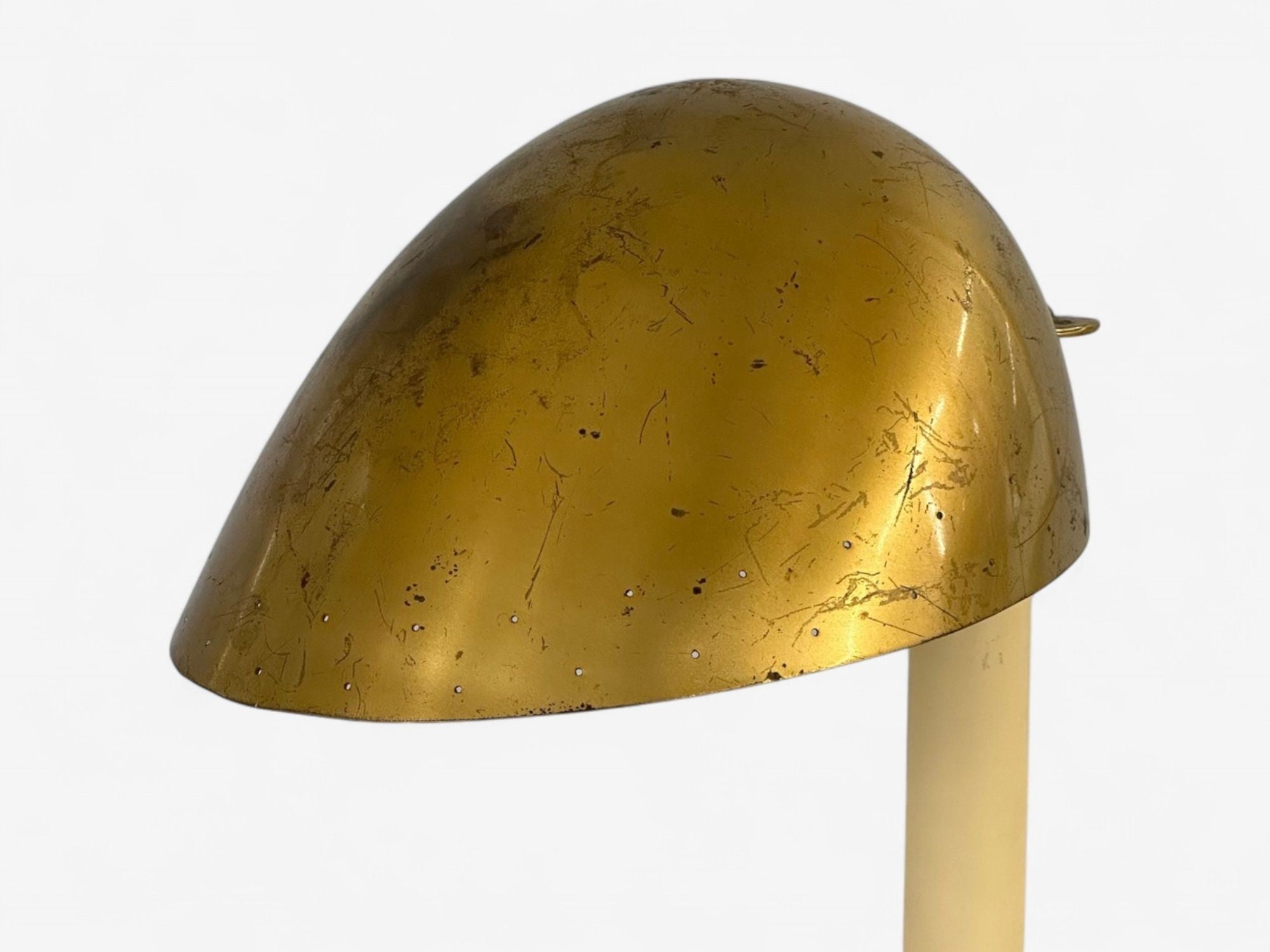 Harald Notini, Swedish Modern, Patinated Brass, Wood, Rare Table Lamp, 1930s