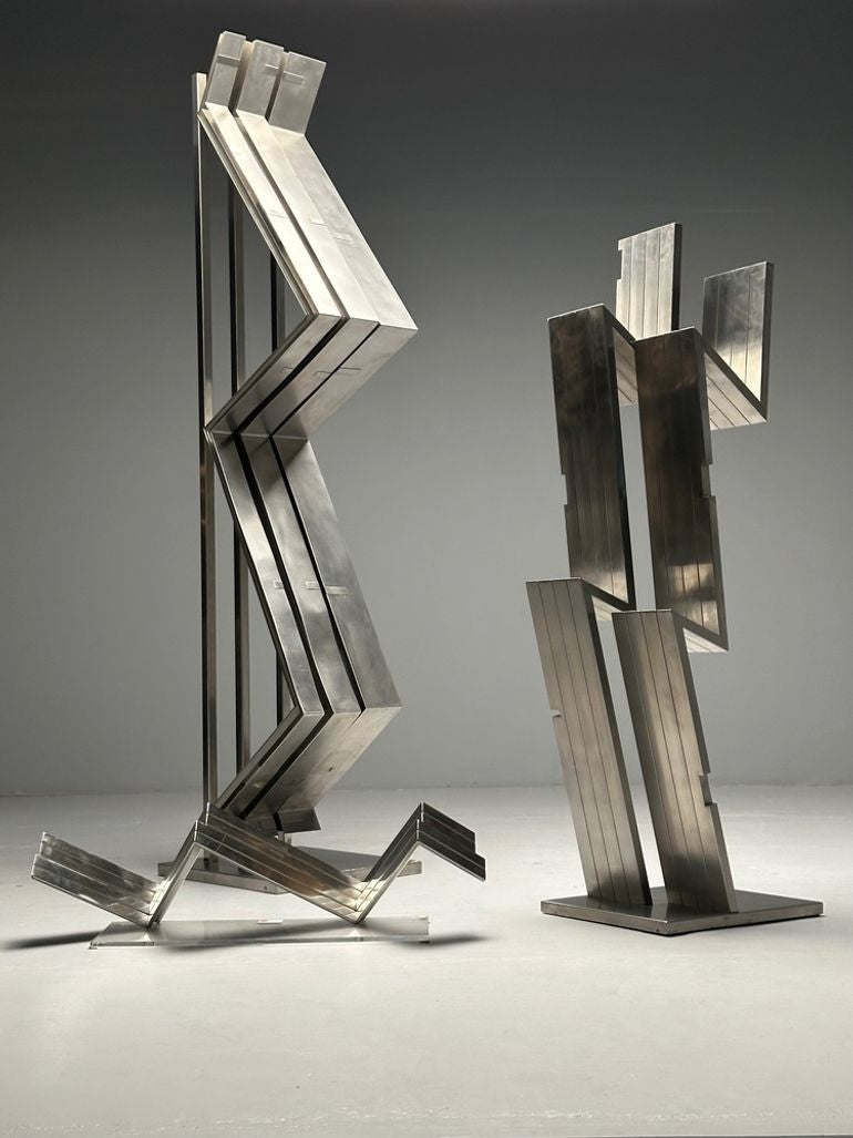 Salvatore Messina, Italian Mid-Century Modern, Steel, Abstract Sculpture, 1970s