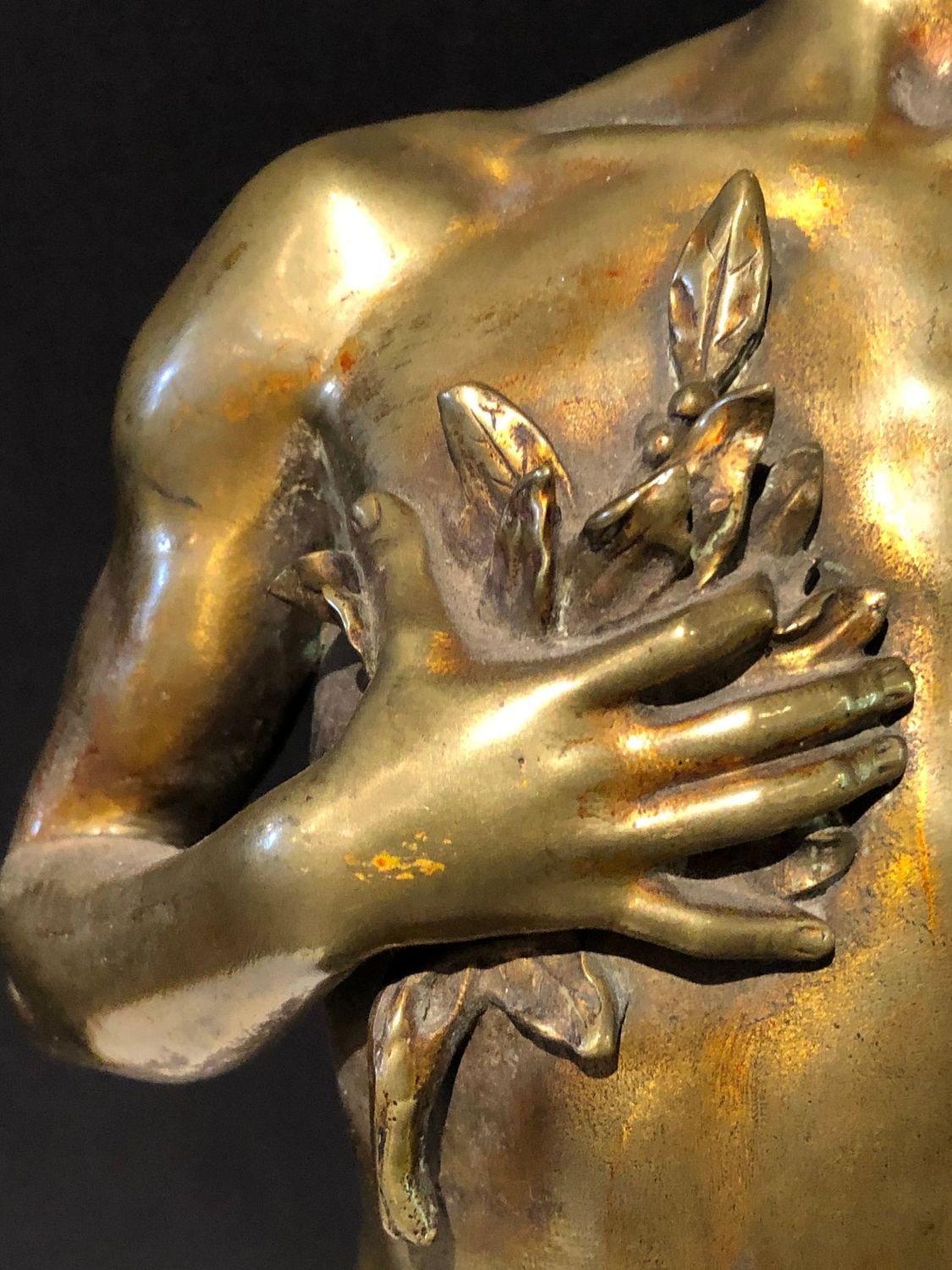 19th Century Antique Bronze by Joaquin Angles Listed "Premier Triomphe"