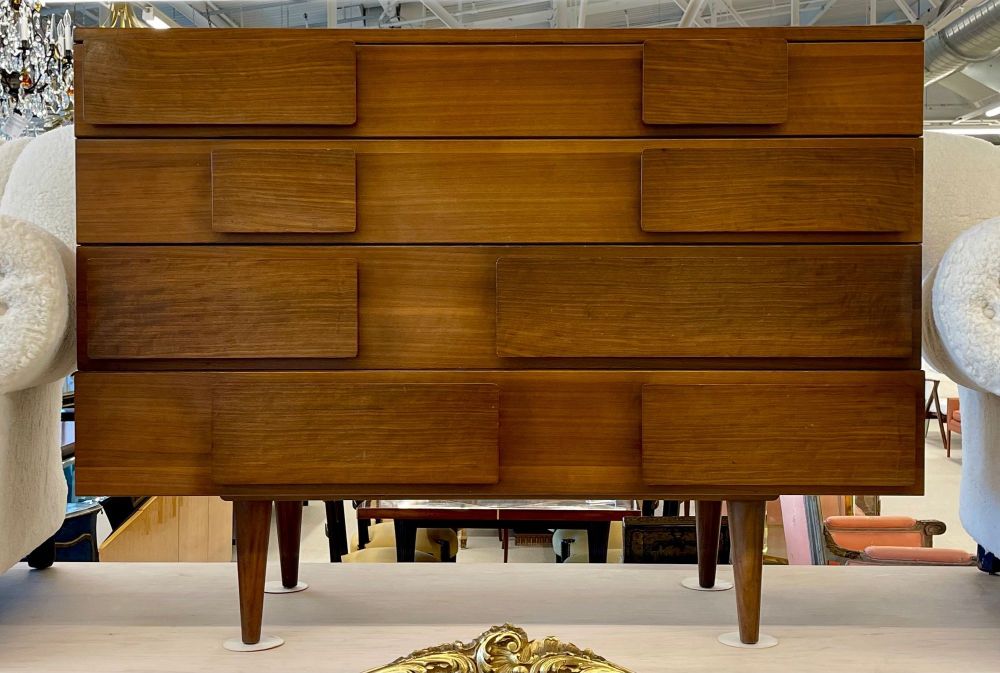 Gio Ponti Four-Drawer Dresser Chest with M. Singer and Sons Label