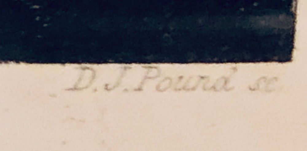 Diminutive Etching of Magdelena in a Gilt Frame Signed G. Batoni