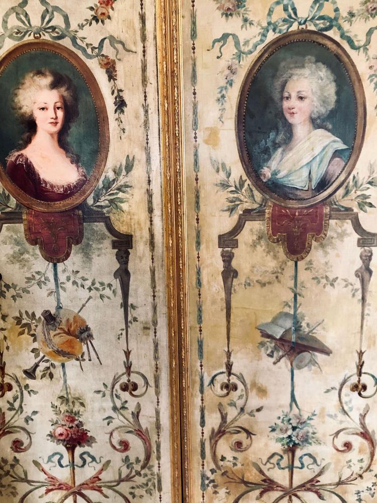 French 19th Century, Oil on Canvas, Wall Panels or Trumeau Paintings