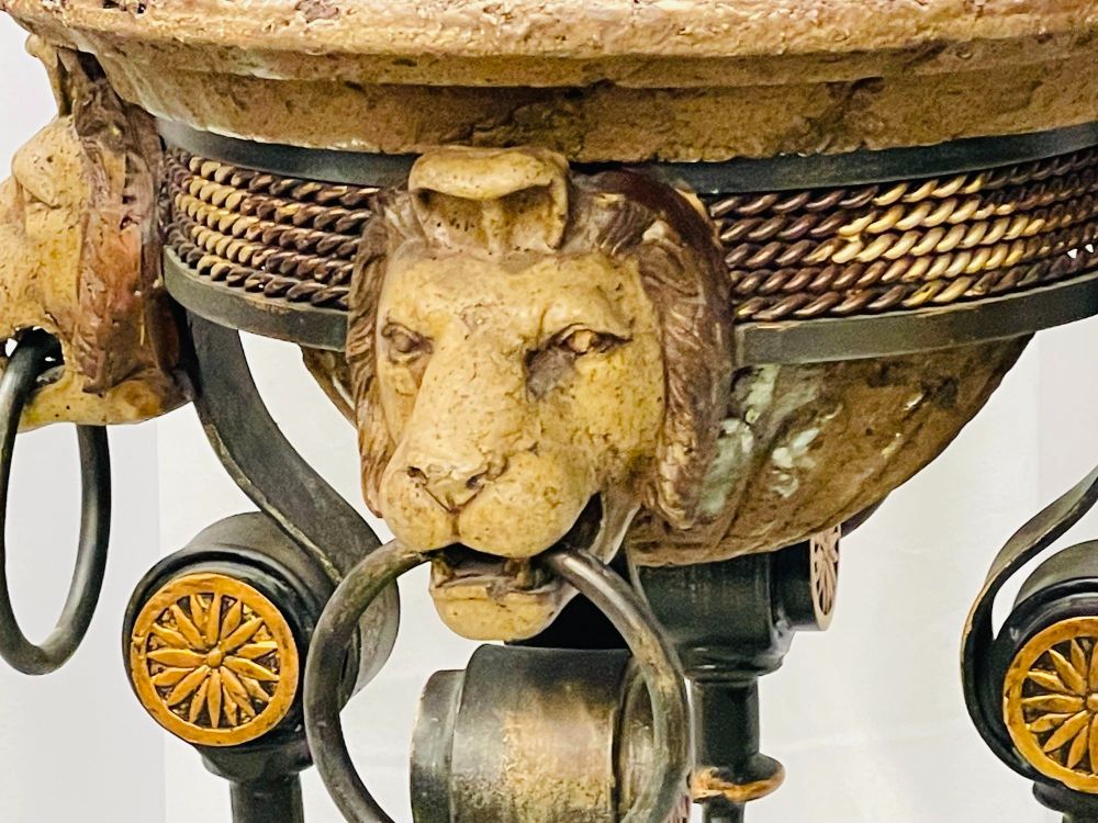 Pair of Figural Empire Style Jardinières, Planters on Stands, Europe, 1960s