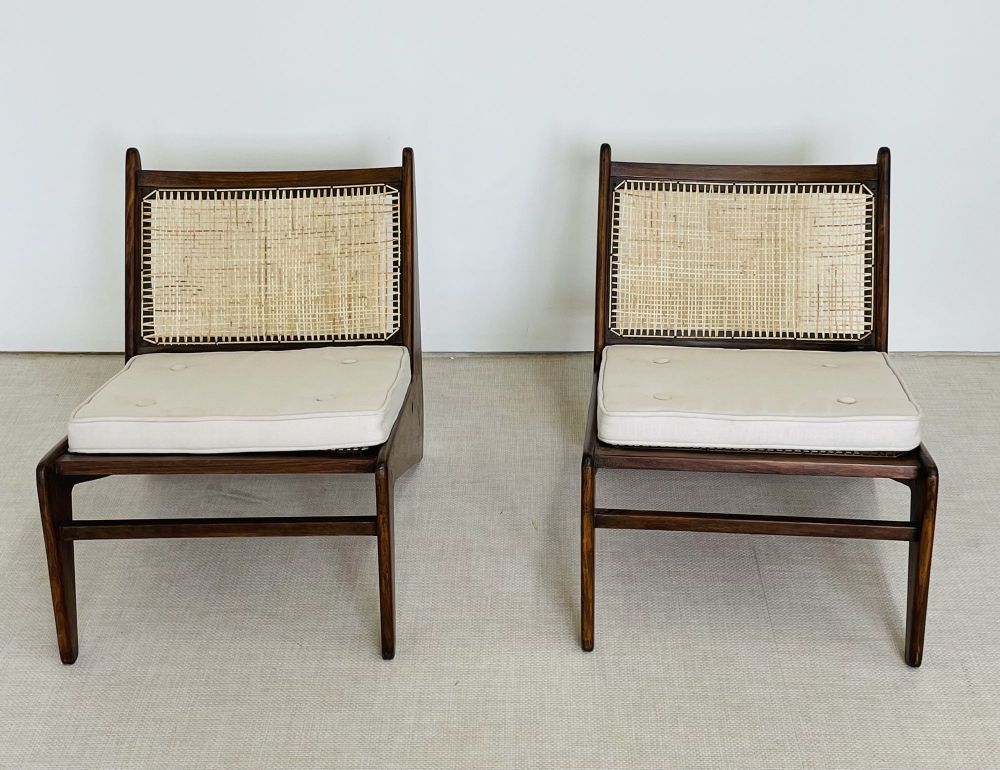 Authentic Pierre Jeanneret Kangaroo Chairs, Lounge / Slipper, Mid-Century