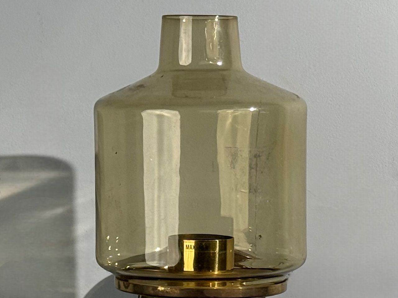 Hans-Agne Jakobsson, Wall Light, Brass, Glass, Sweden, 1960s