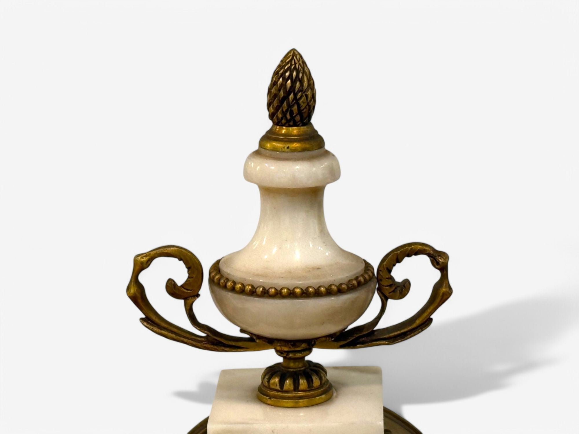 Hubert Sarton Style, Louis XVI, Porcelain, Bronze, Marble, Mantle Clock, 19th C.