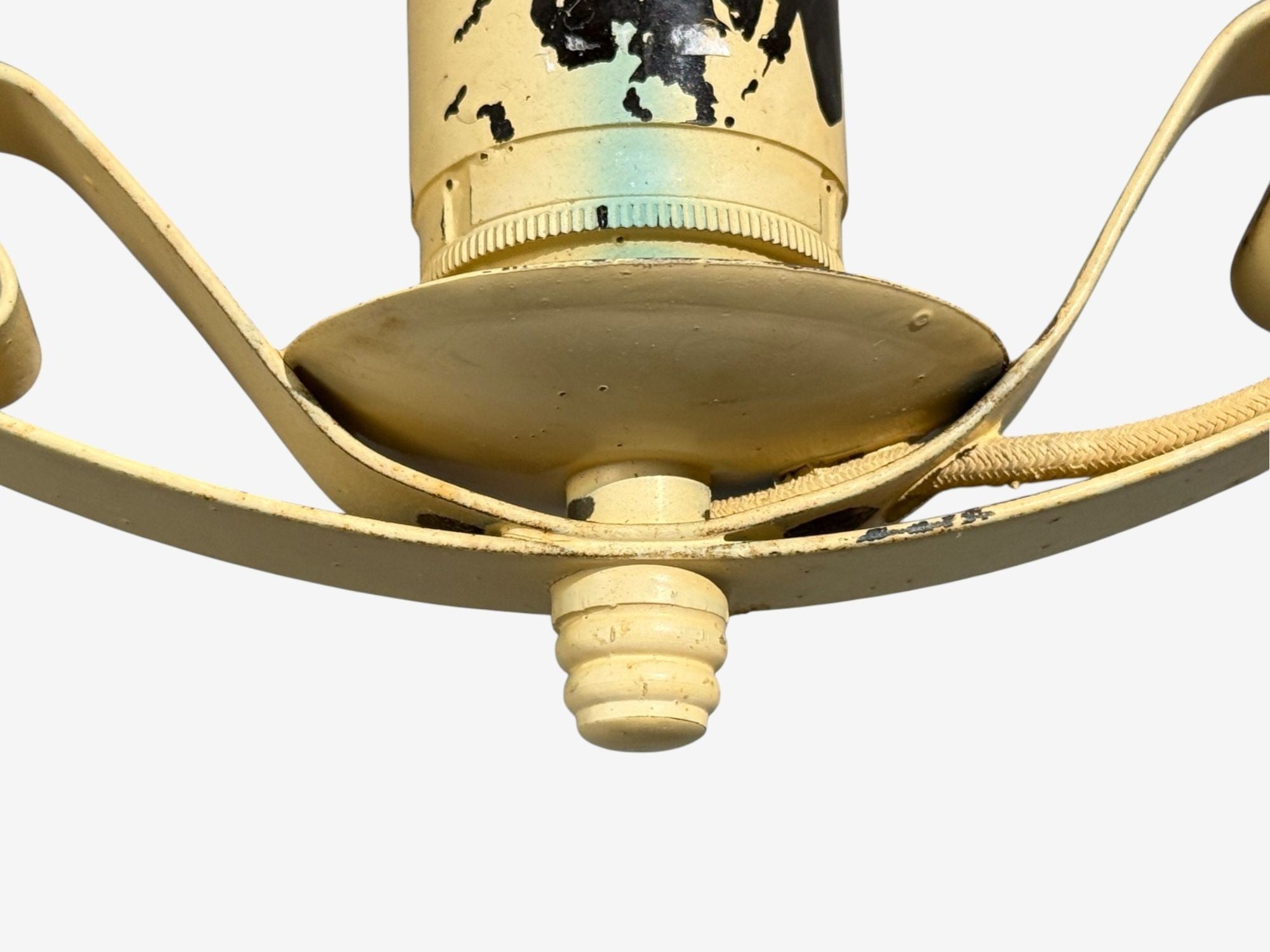 Swedish Modern, Pendant Light, Painted Metal, Sweden, 1950s
