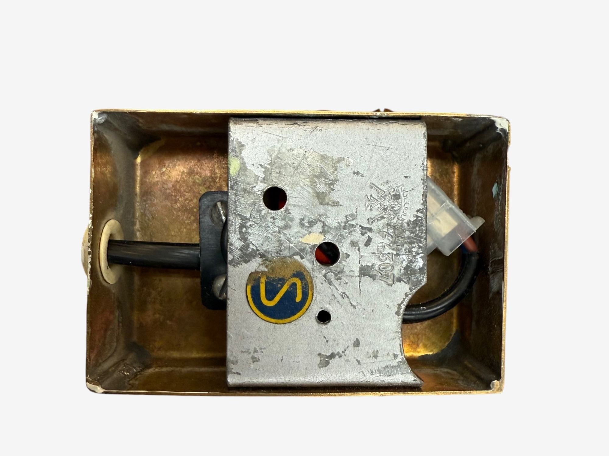 Malmö Metallvarufabrik, Glass, Patinated Brass, Wall Sconces, Sweden, 1960s