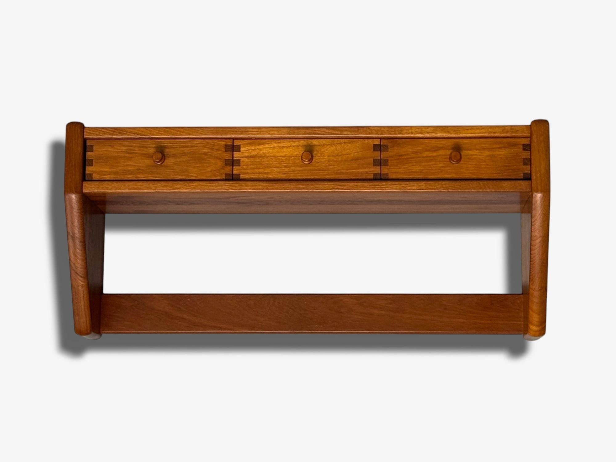 Dyrlund, Swedish Modern, Teak, Wall Shelf, Denmark, 1960s