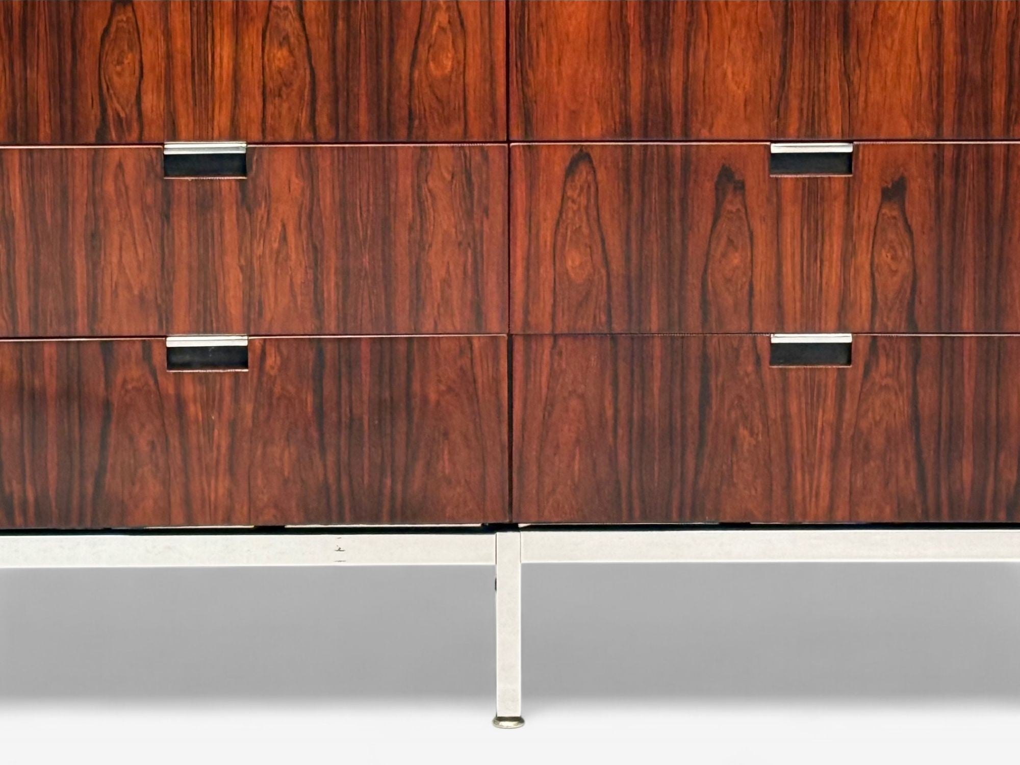Florence Knoll, Rosewood, Chrome, Marble, Sideboard, USA, 1960s