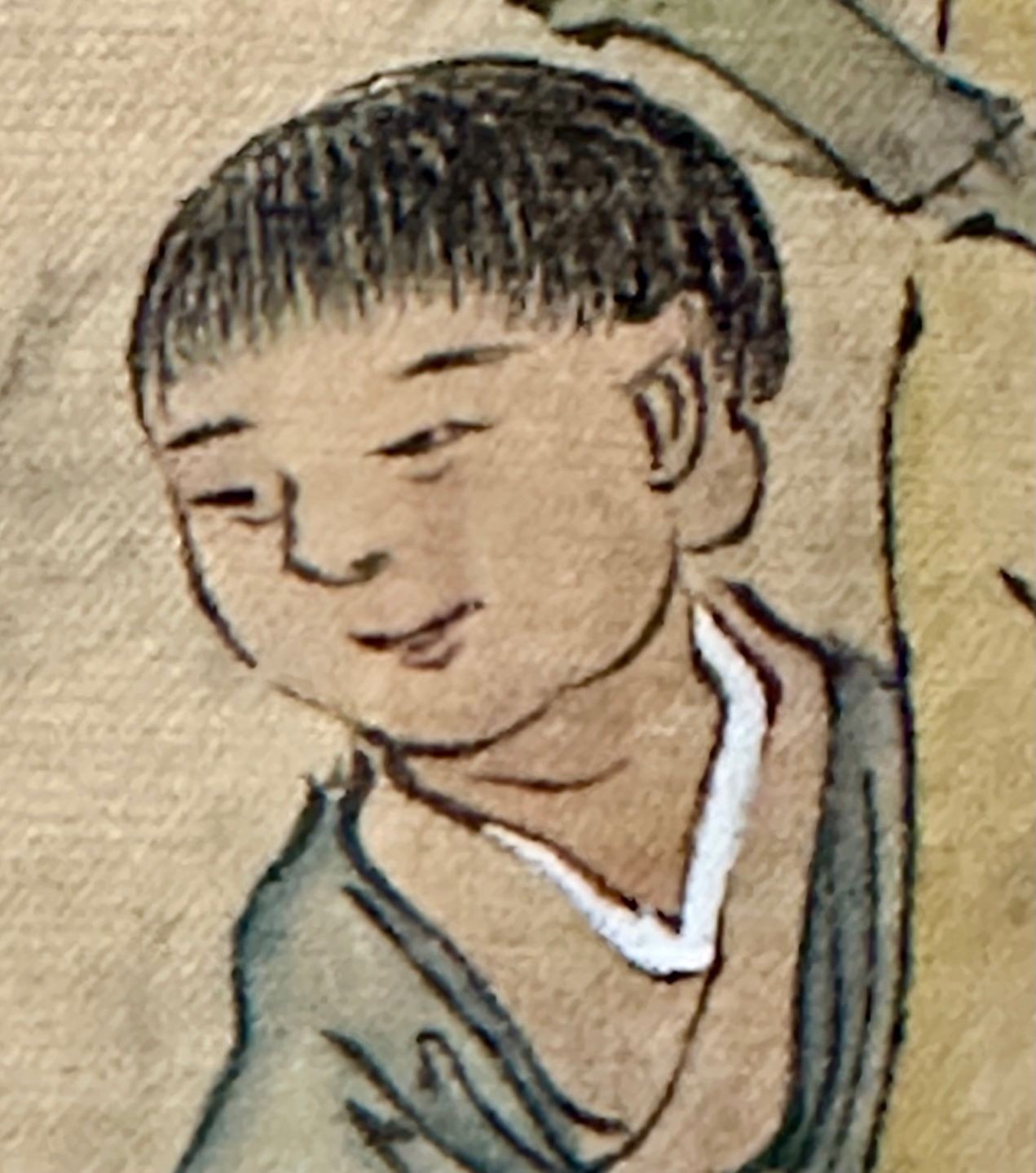 Set of Four Chinese Paintings in Rosewood Frames, Signed, 19th Century