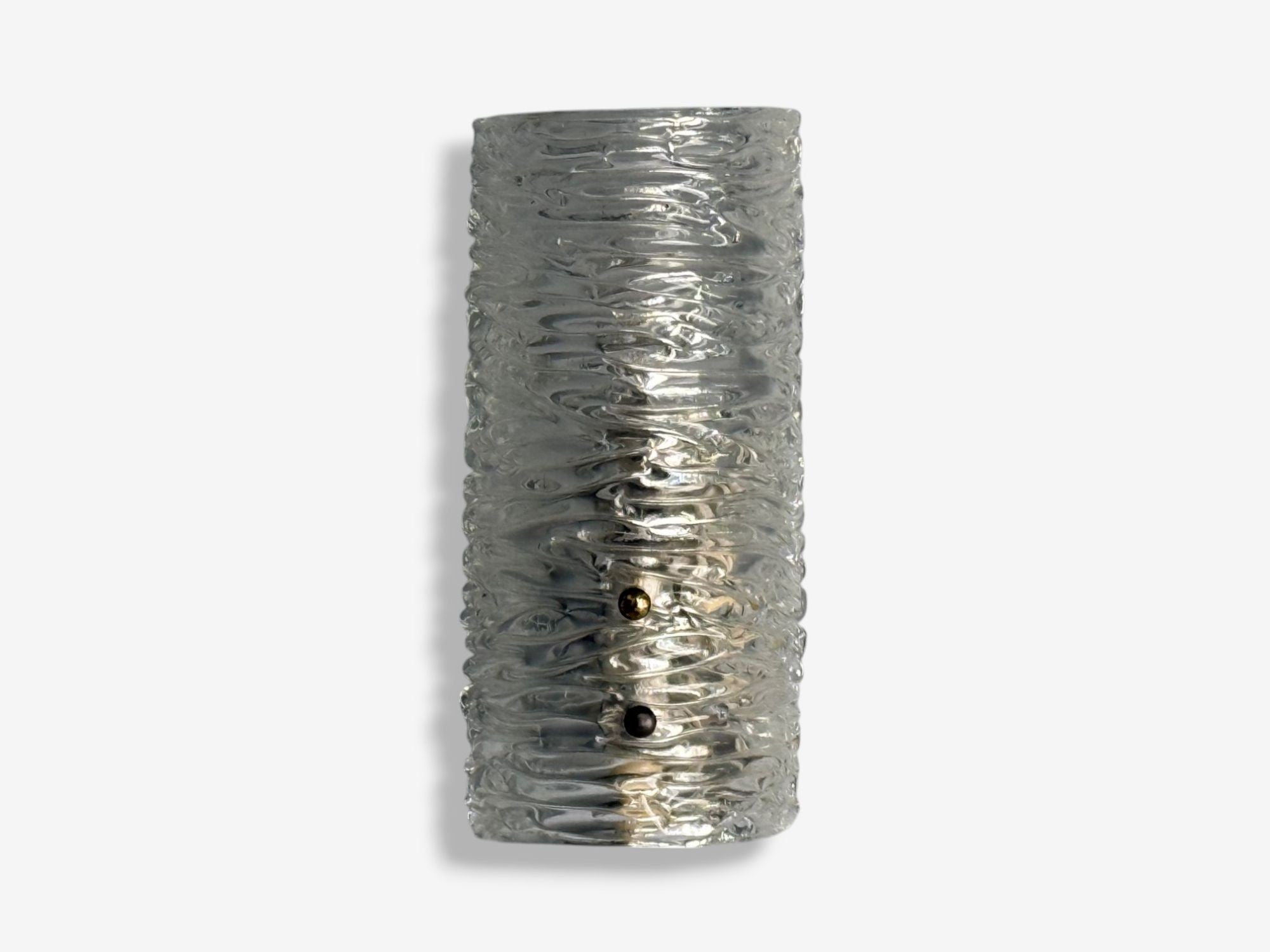 Carl Fagerlund, Textured Glass, Brass, Wall Lights, Sweden, 1960s