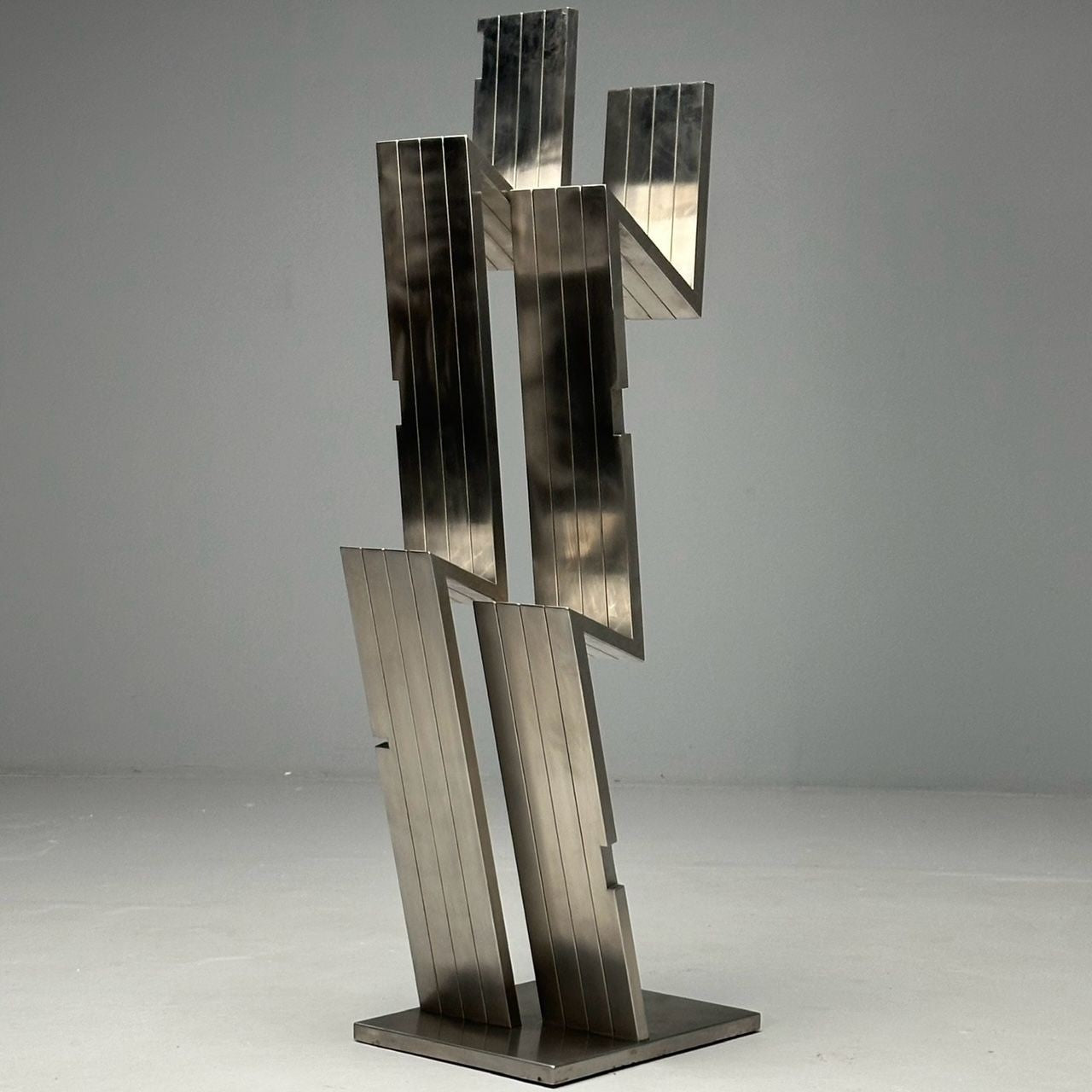Salvatore Messina, Italian Mid-Century Modern, Abstract Sculpture, Steel, 1970s